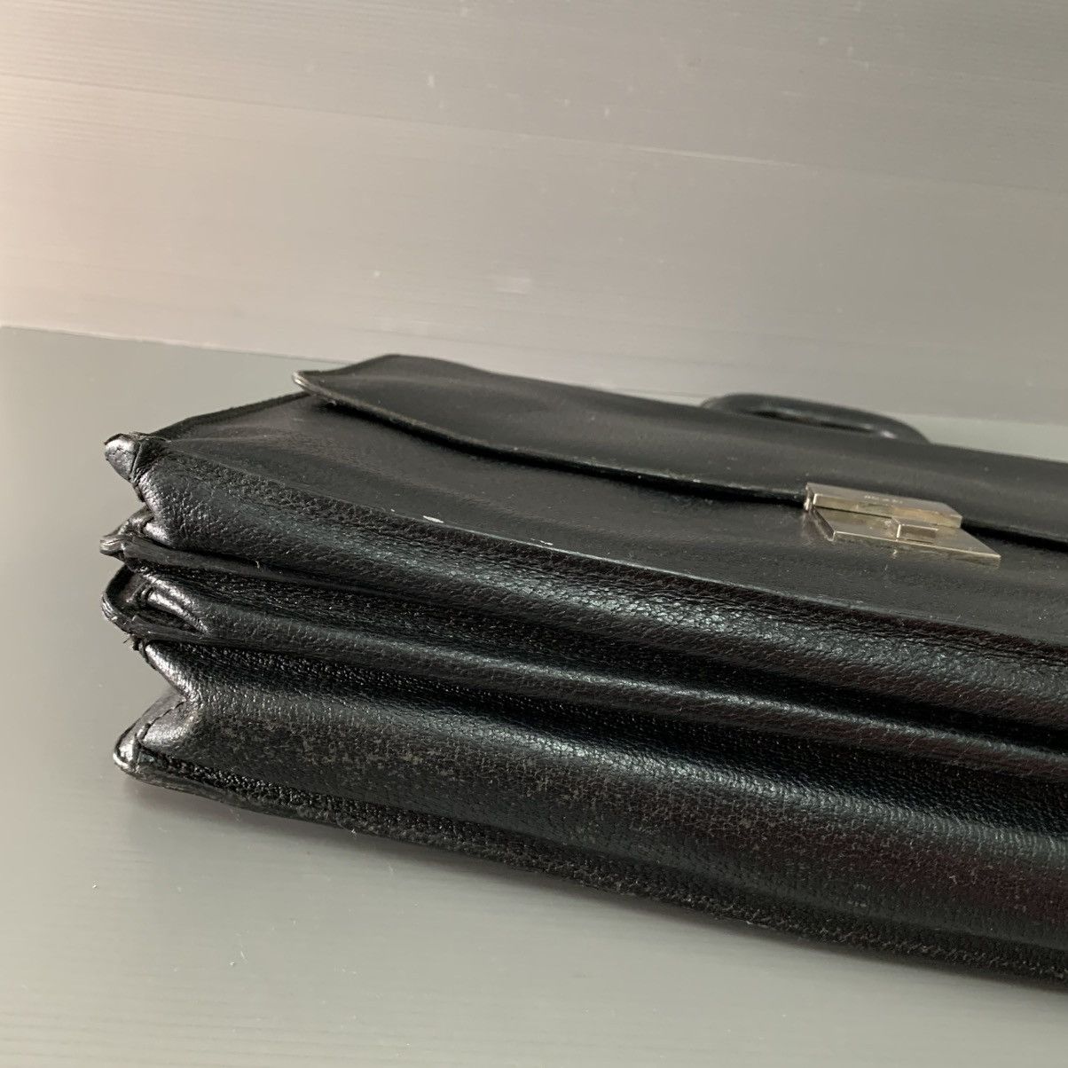 Gucci Gucci Leather Black Briefcase Bag Size ONE SIZE - 9 Thumbnail