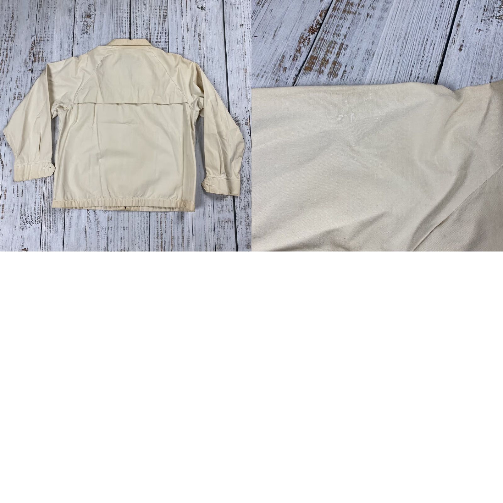 Vintage VINTAGE 1960s Puritan Womens Ivory GABARDINE Lightweight Windbreaker Jacket M/L Girls Size M / US 6-8 / IT 42-44 - 8 Thumbnail