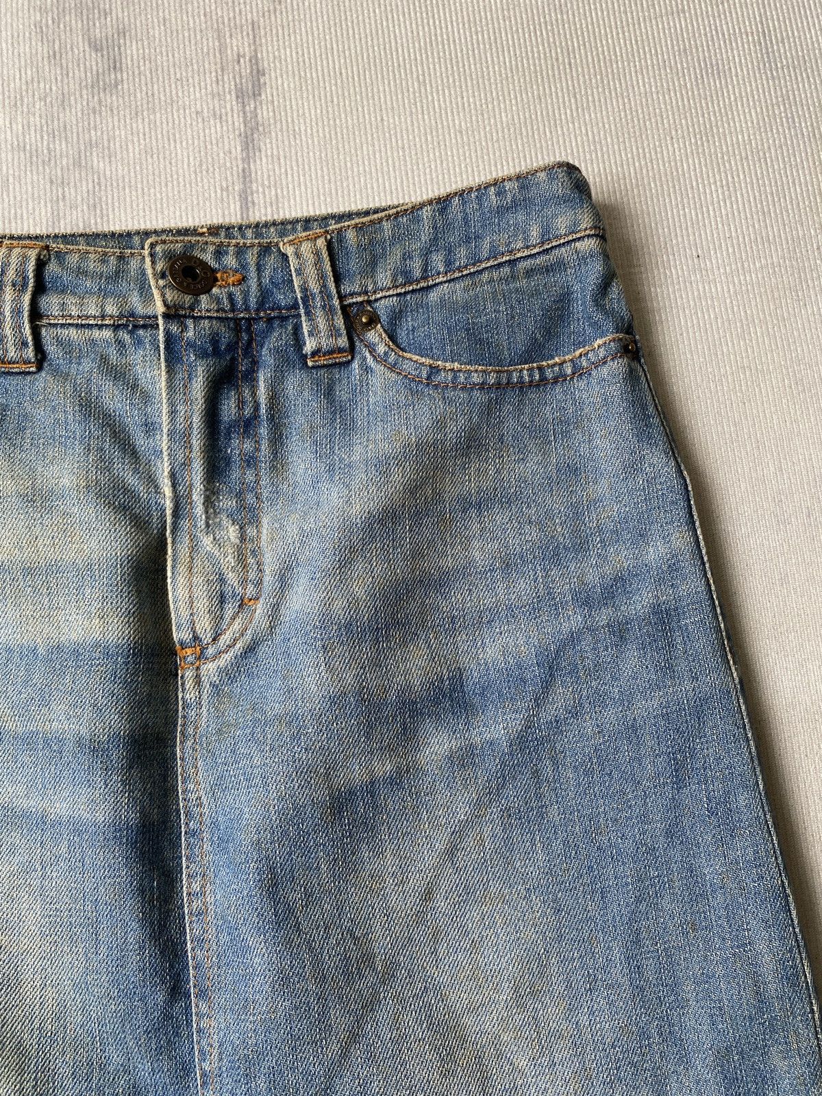 Dolce & Gabbana Vintage 90’s Dolce & Gabbana Distressed Midi Skirt Size 25" / US 0 / IT 36 - 9 Thumbnail