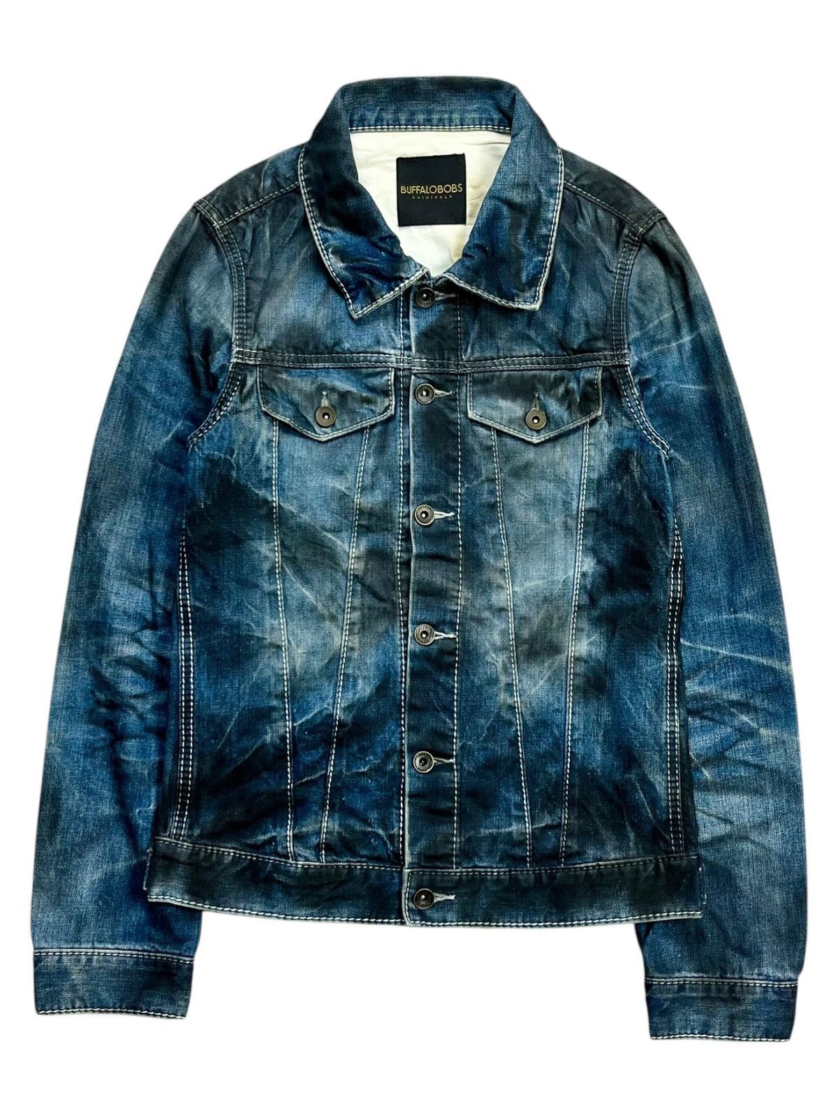 BUFFALO BOBS 2000s Buffalo Bobs - Vkei Style Waxed Oil Denim 