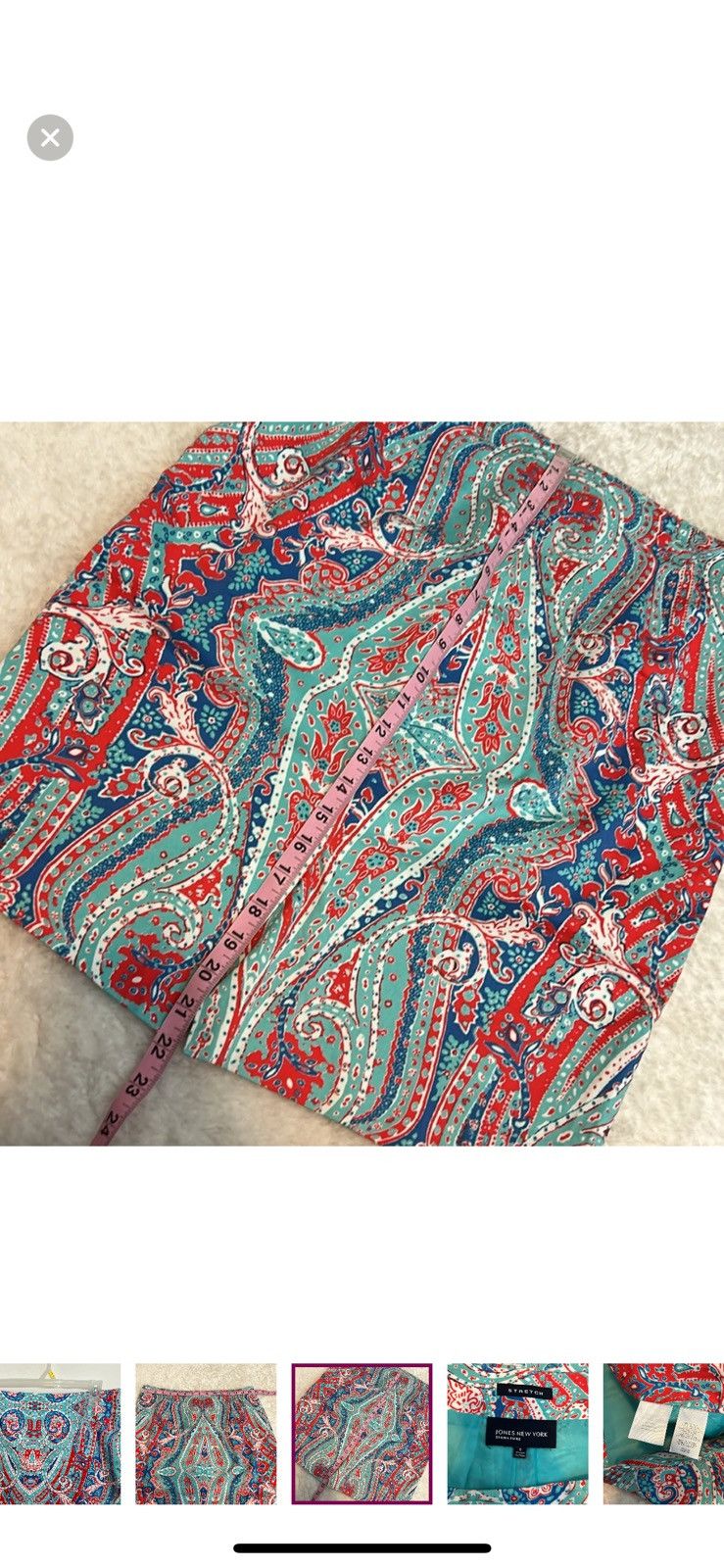 Jones New York Jones New York paisley pattern pencil skirt size 6 Size 28" / US 6 / IT 42 - 5 Thumbnail