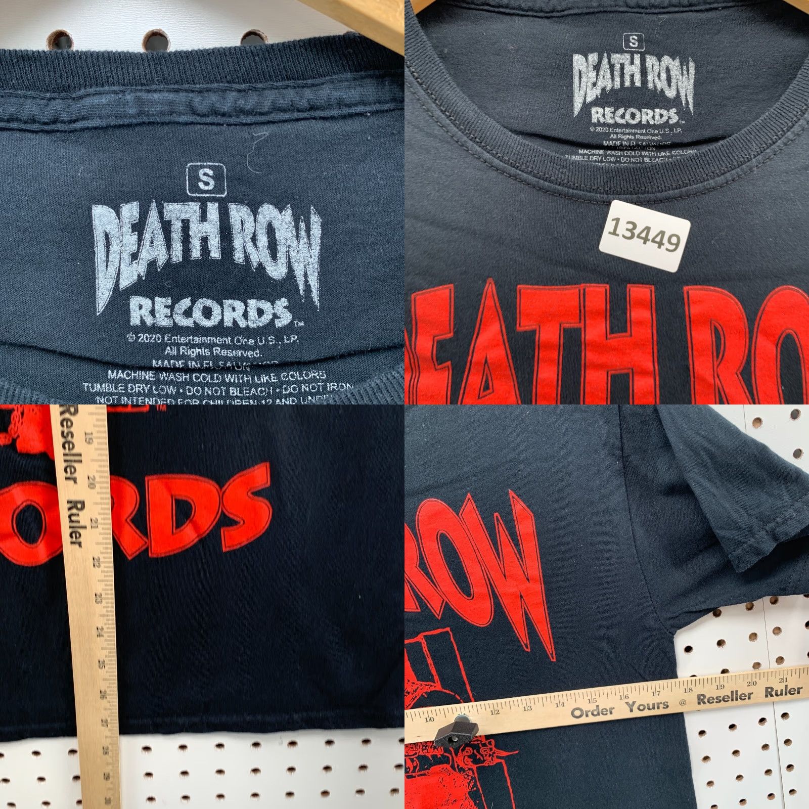 Vintage VINTAGE Death Row Records Mens Short Sleeve Shirt Black Small Red Lettering Size US S / EU 44-46 / 1 - 8 Thumbnail