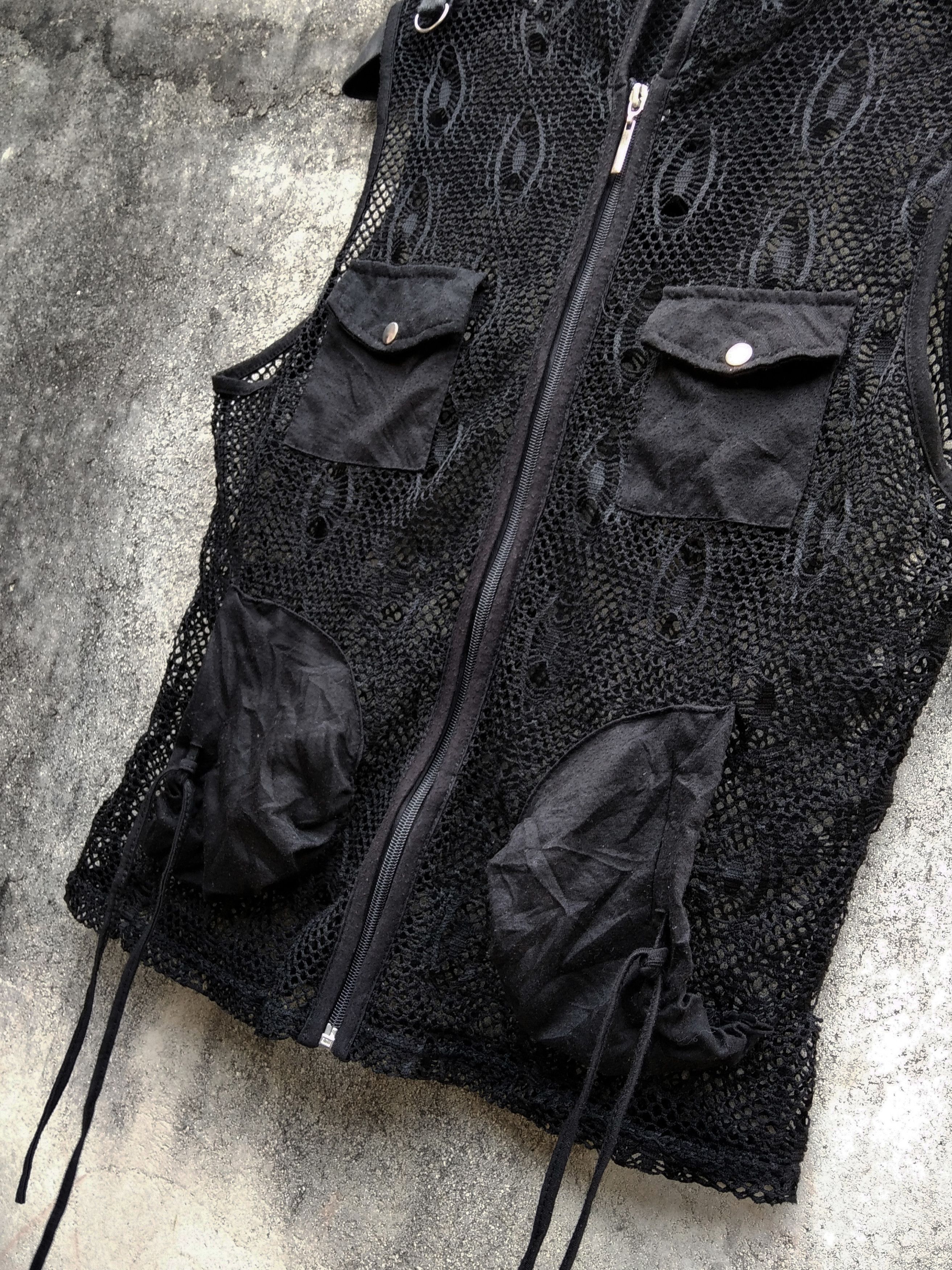 If Six Was Nine Vintage 90's "UNKNOWN" Japanese Brand Mesh Ziphood Tanktop Size US M / EU 48-50 / 2 - 2 Thumbnail