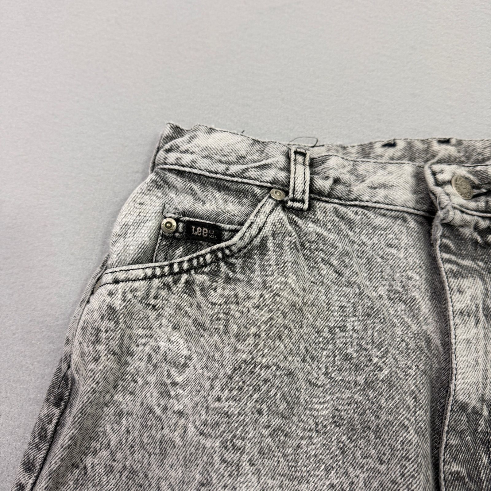 Vintage Vintage Lee Riders Jeans Women's 14 (Fits 28x27) Black White Size 36" / US 14 / IT 50 - 4 Thumbnail