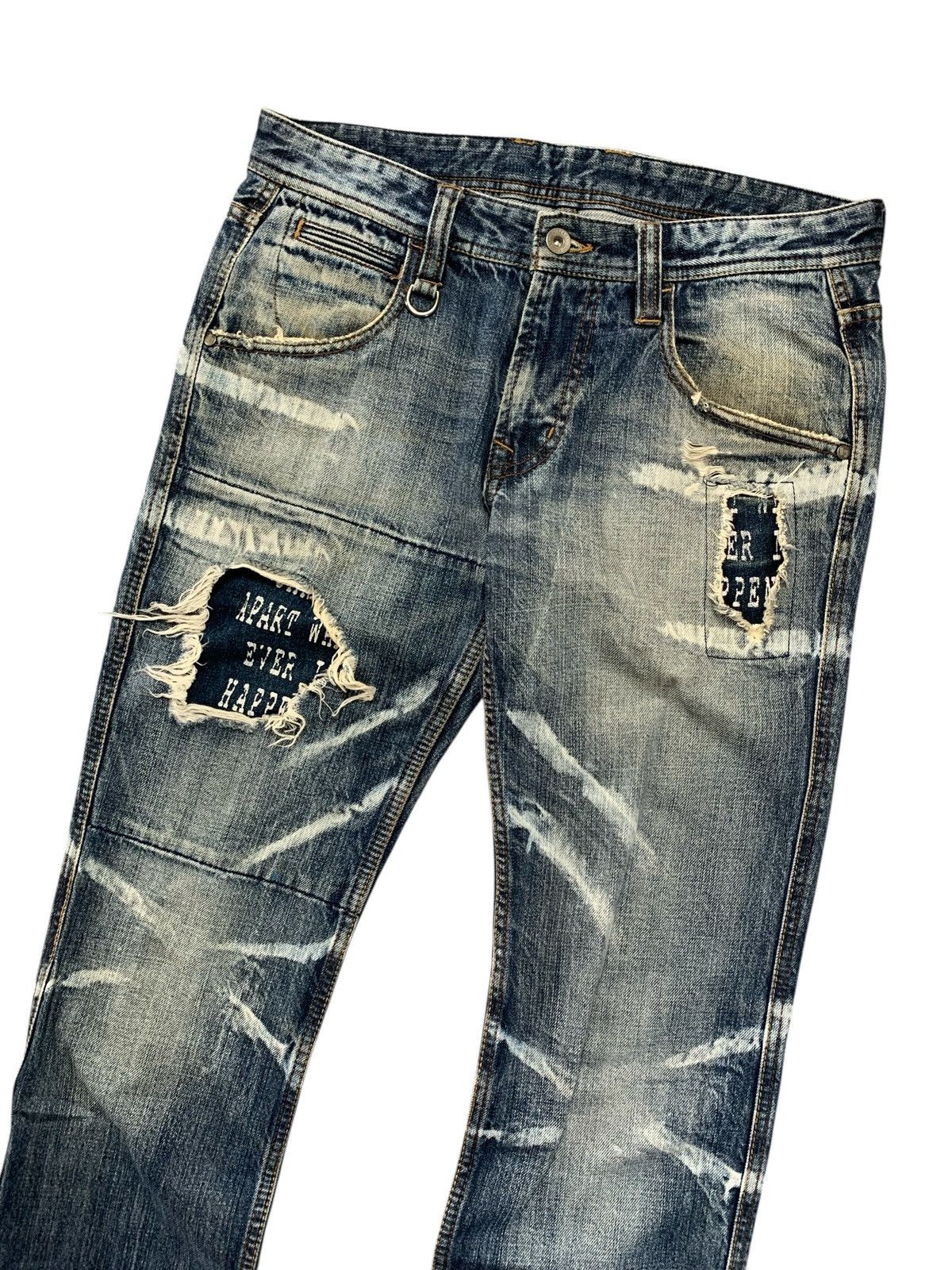 HIDEAWAYS Y2k Hideways japanese distressed seditionaries bootcut Size US 31 - 2 Thumbnail