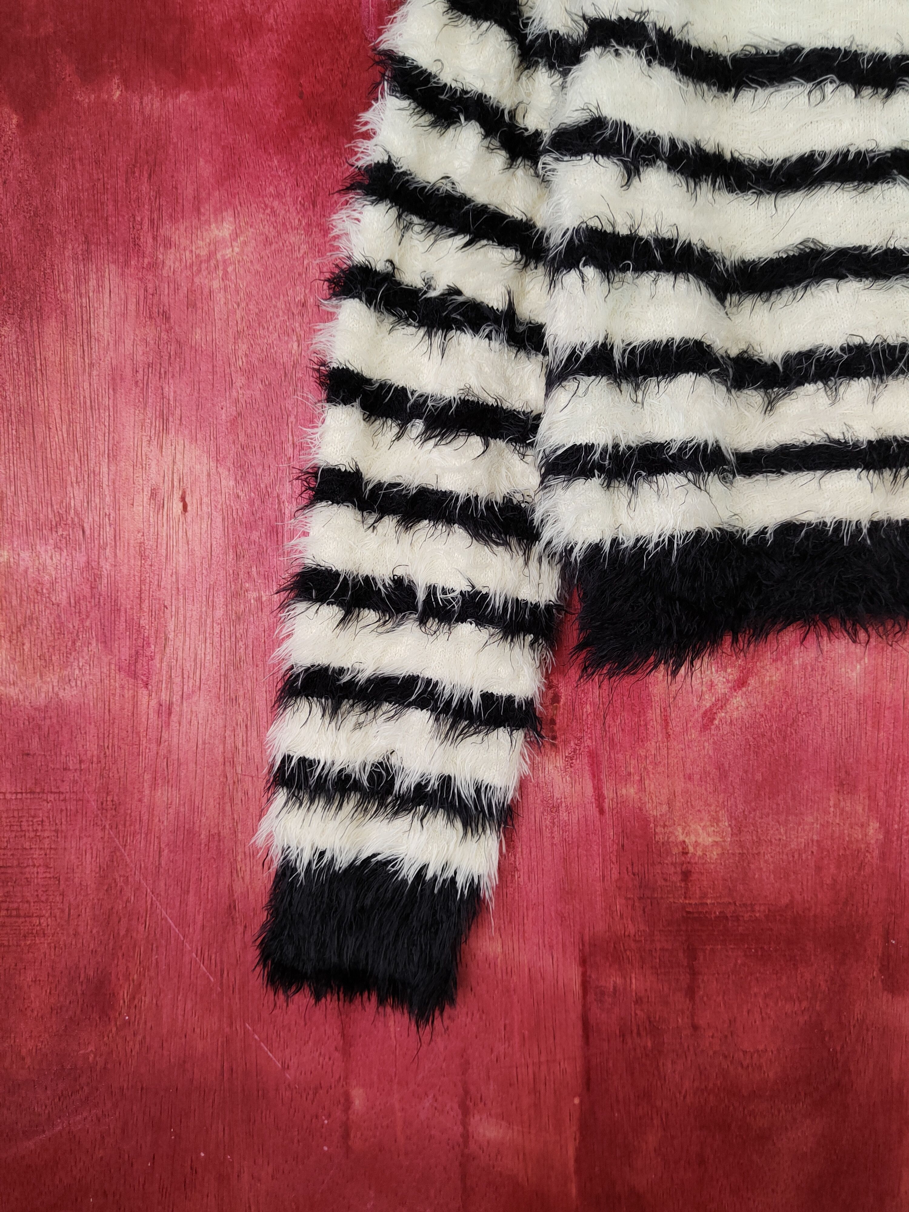 Homespun Knitwear × Japanese Brand × Lip Service Lip Service Black Shag Shaggy Fur Mohair Knitwear #S1906 Size M / US 6-8 / IT 42-44 - 4 Thumbnail