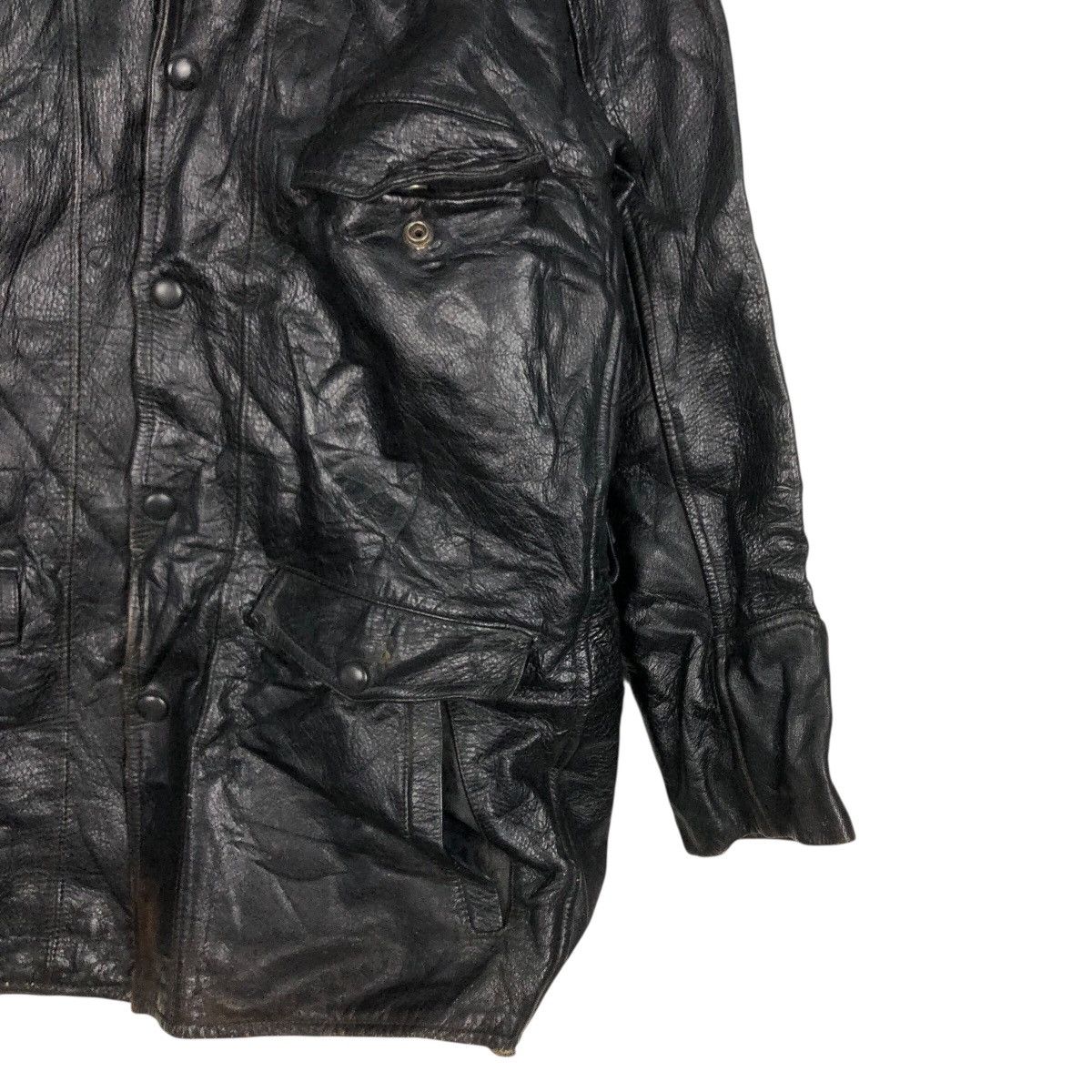 Vintage 📌Vintage Leather Jacket Blanket King City Issey Miyake Size US M / EU 48-50 / 2 - 6 Thumbnail
