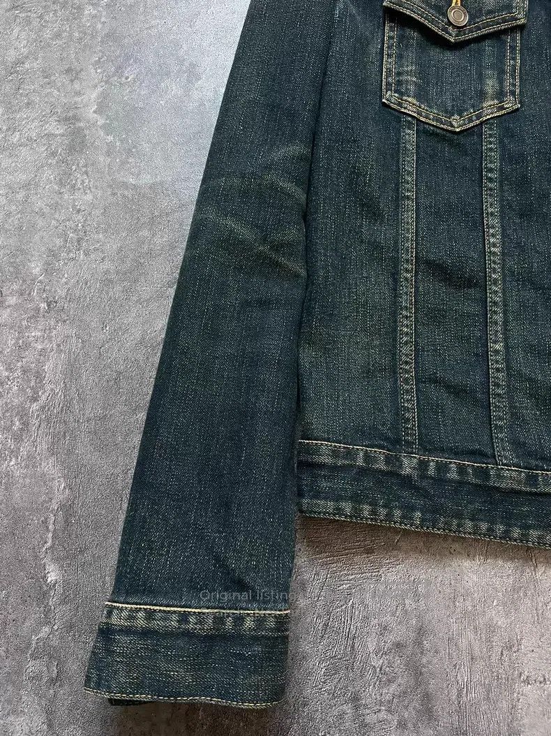 Saint Laurent Paris Saint Laurent Paris Crystal Fox Denim Jacket Size US XL / EU 56 / 4 - 3 Thumbnail