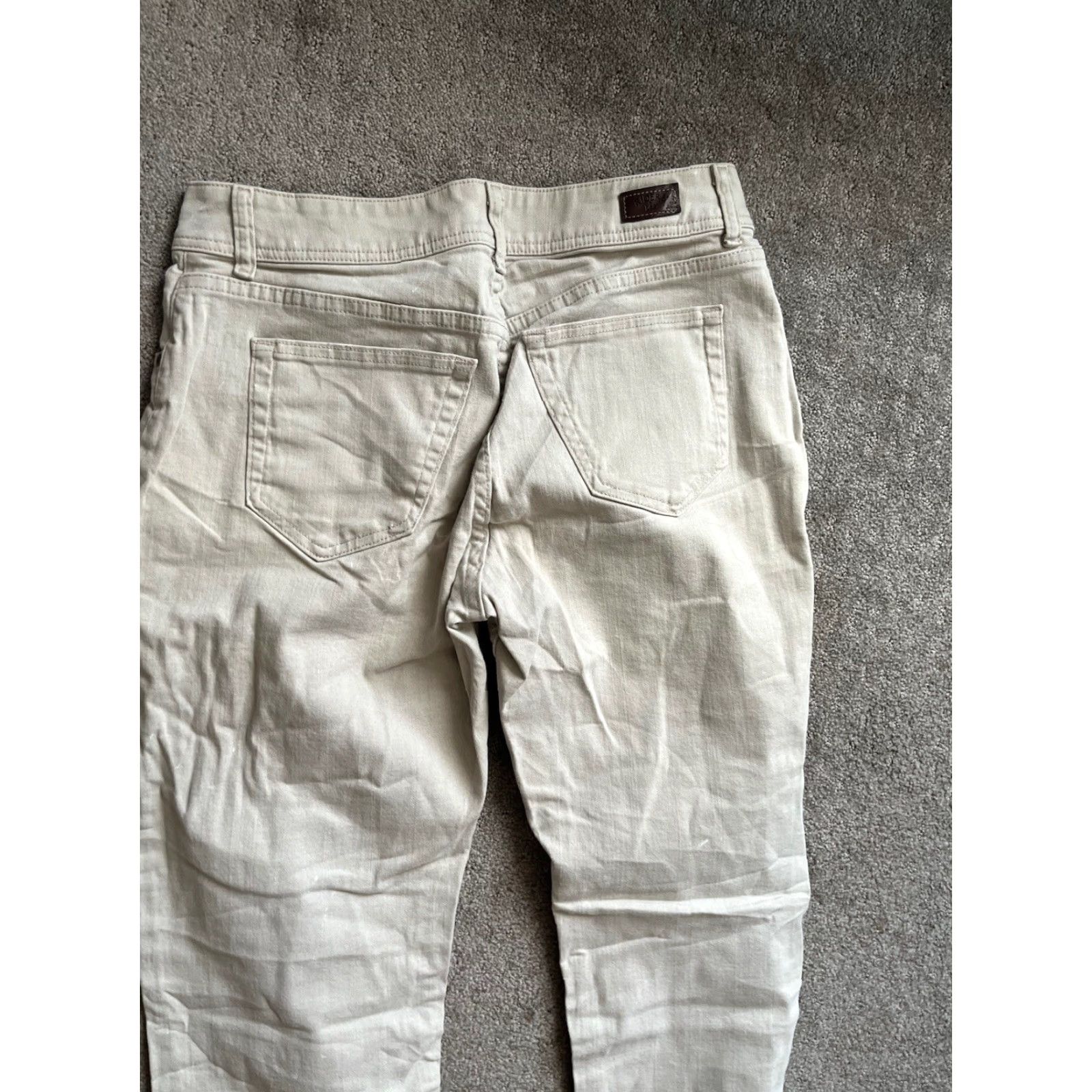 Lee Lee Riders Jeans Womens Relaxed Petite 12P Light Beige Straight 130M183 Mens? Womens Size 34" / US 12 / IT 48 - 6 Thumbnail