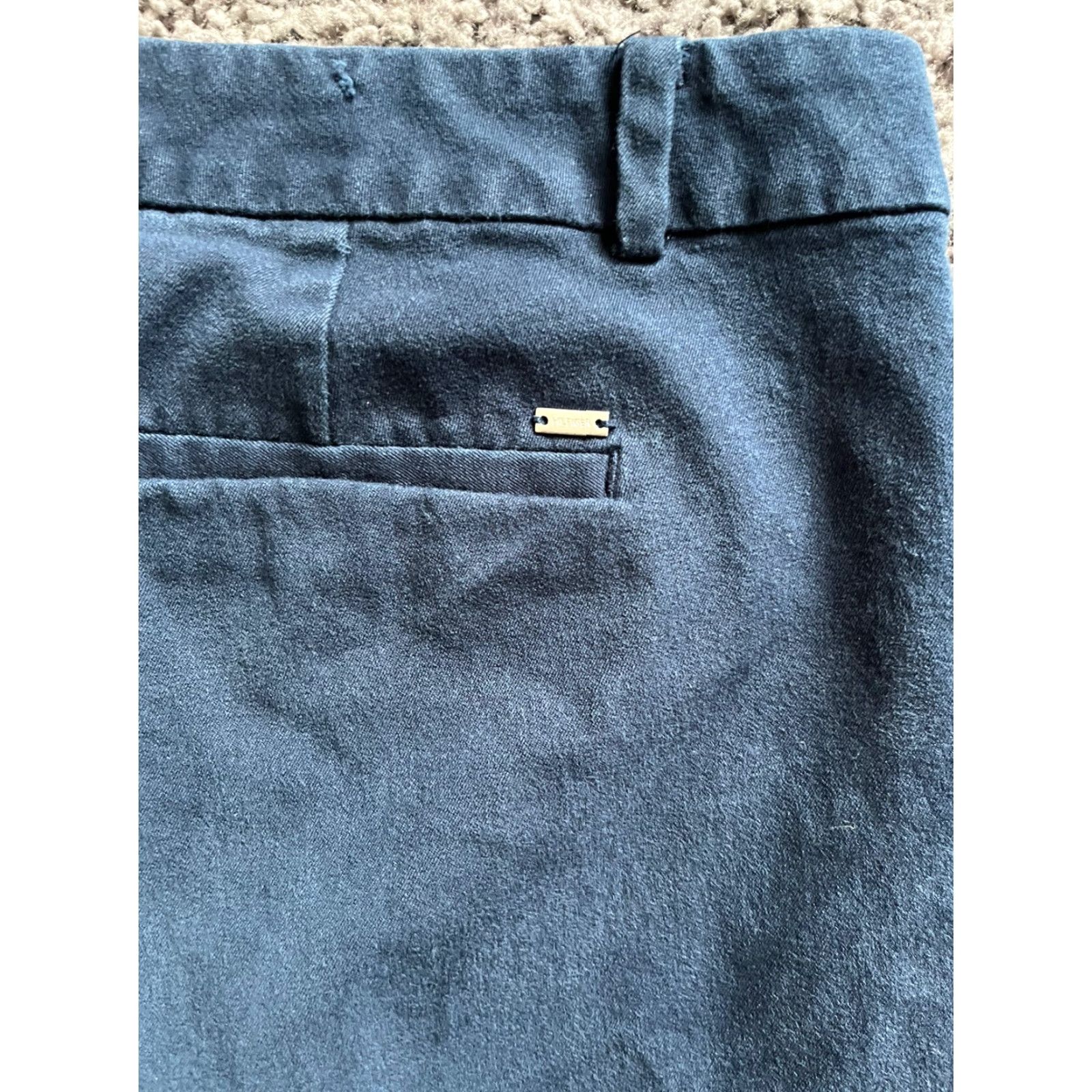 Tommy Hilfiger VINTAGE Tommy Hilfiger Shirt Women Size 10 Navy Blue Madison Stretch Slim Leg Crop Ankle Pant Casual Size 32" / US 10 / IT 46 - 5 Thumbnail