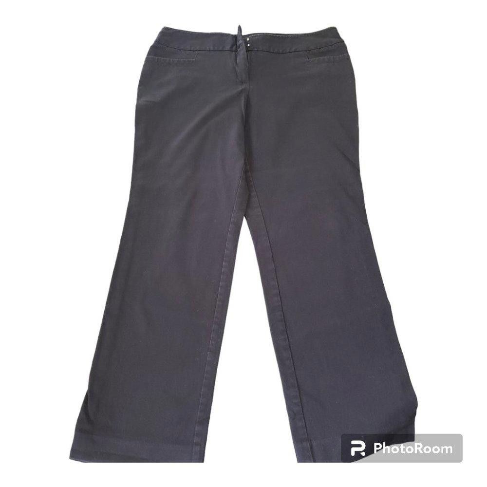 Designer CT718a Apt. 9 Ladies Black Boor Cut Pant 12 Size 34" / US 12 / IT 48 - 1 Thumbnail