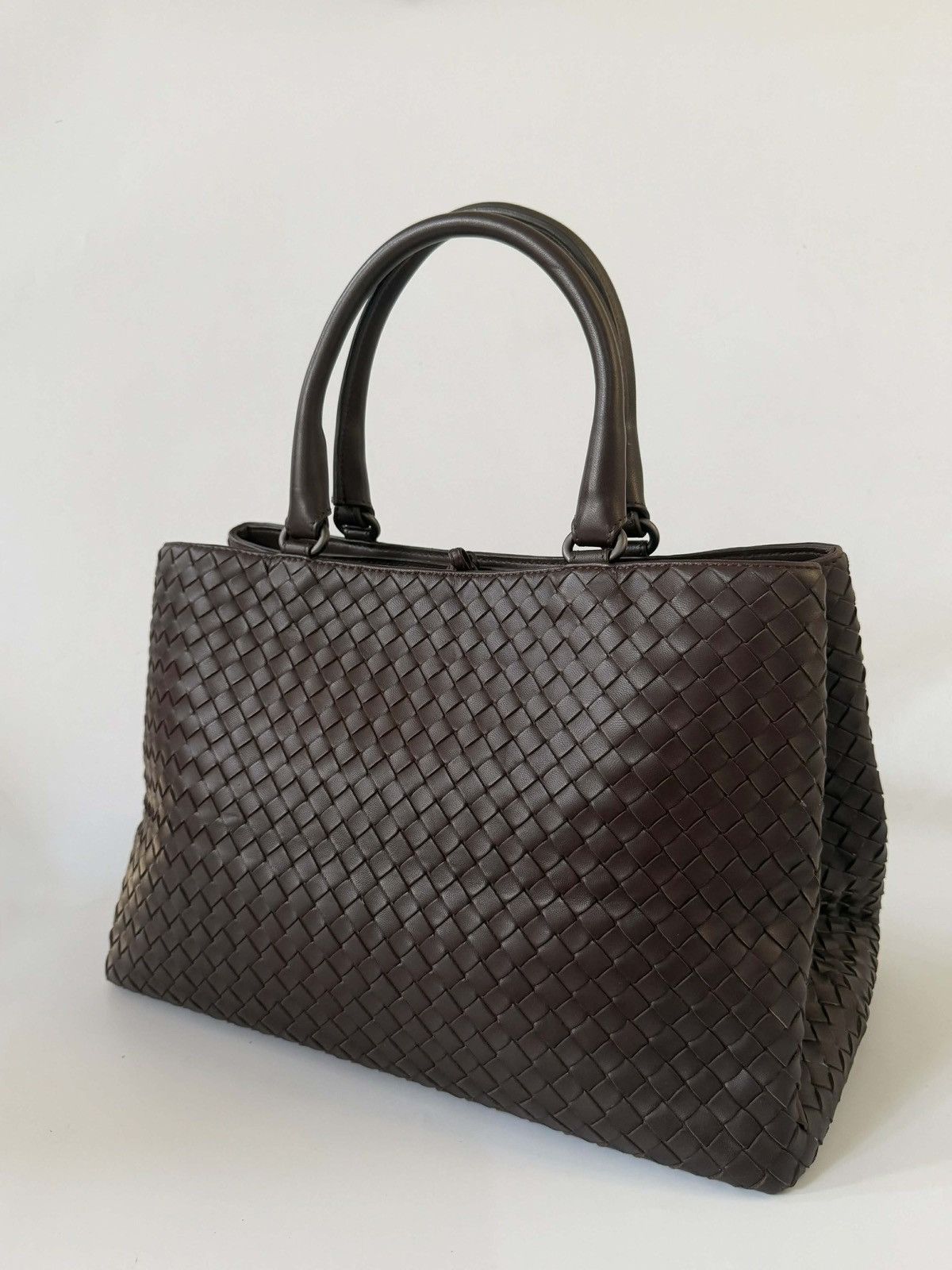 Bottega Veneta Bottega Veneta Brown Intrecciato Tote Bag Size ONE SIZE - 1 Thumbnail