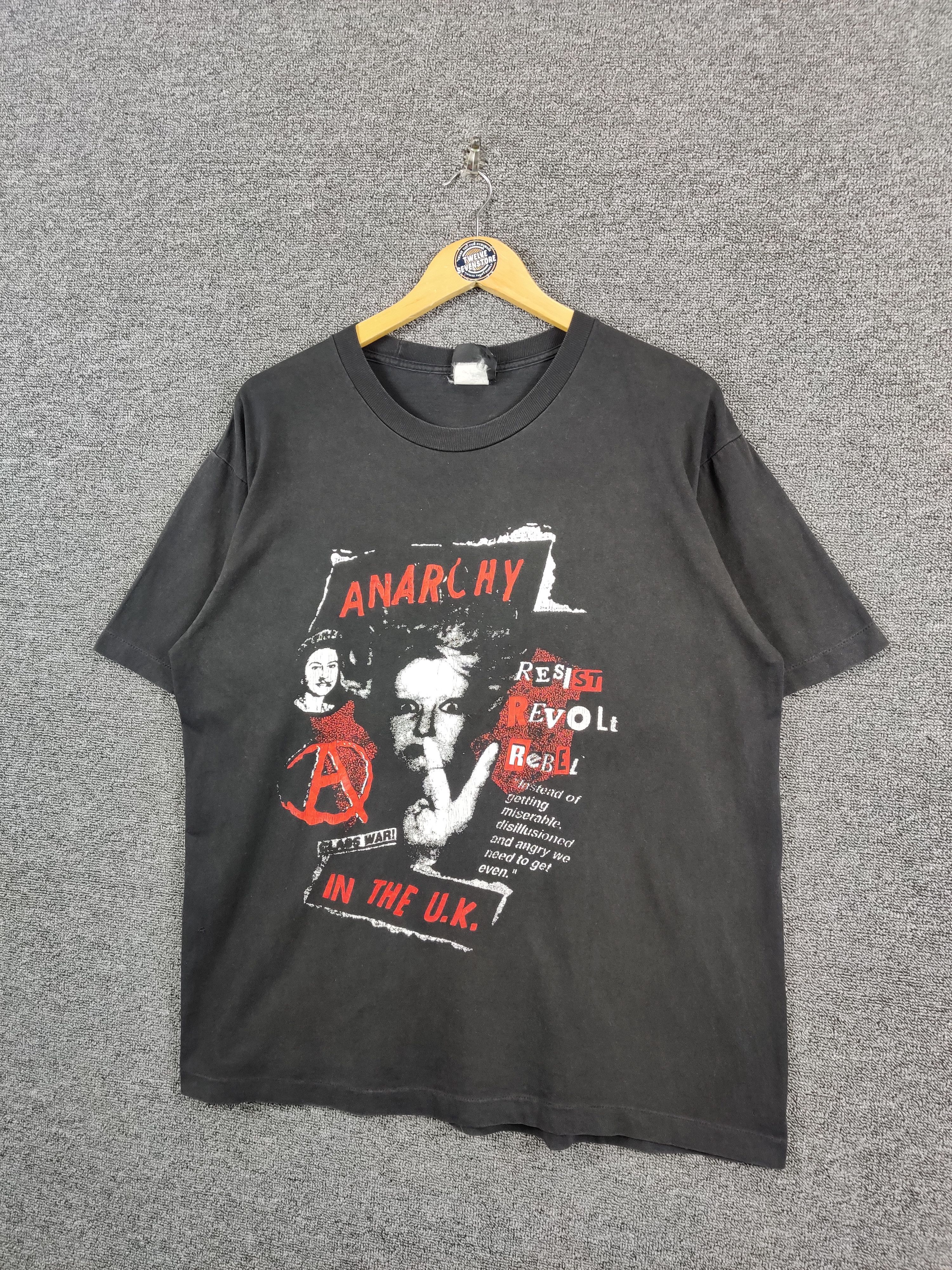 Band Tees Vintage Anarchy Rock Band Tee Tshirt Size US XL / EU 56 / 4 - 2 Thumbnail