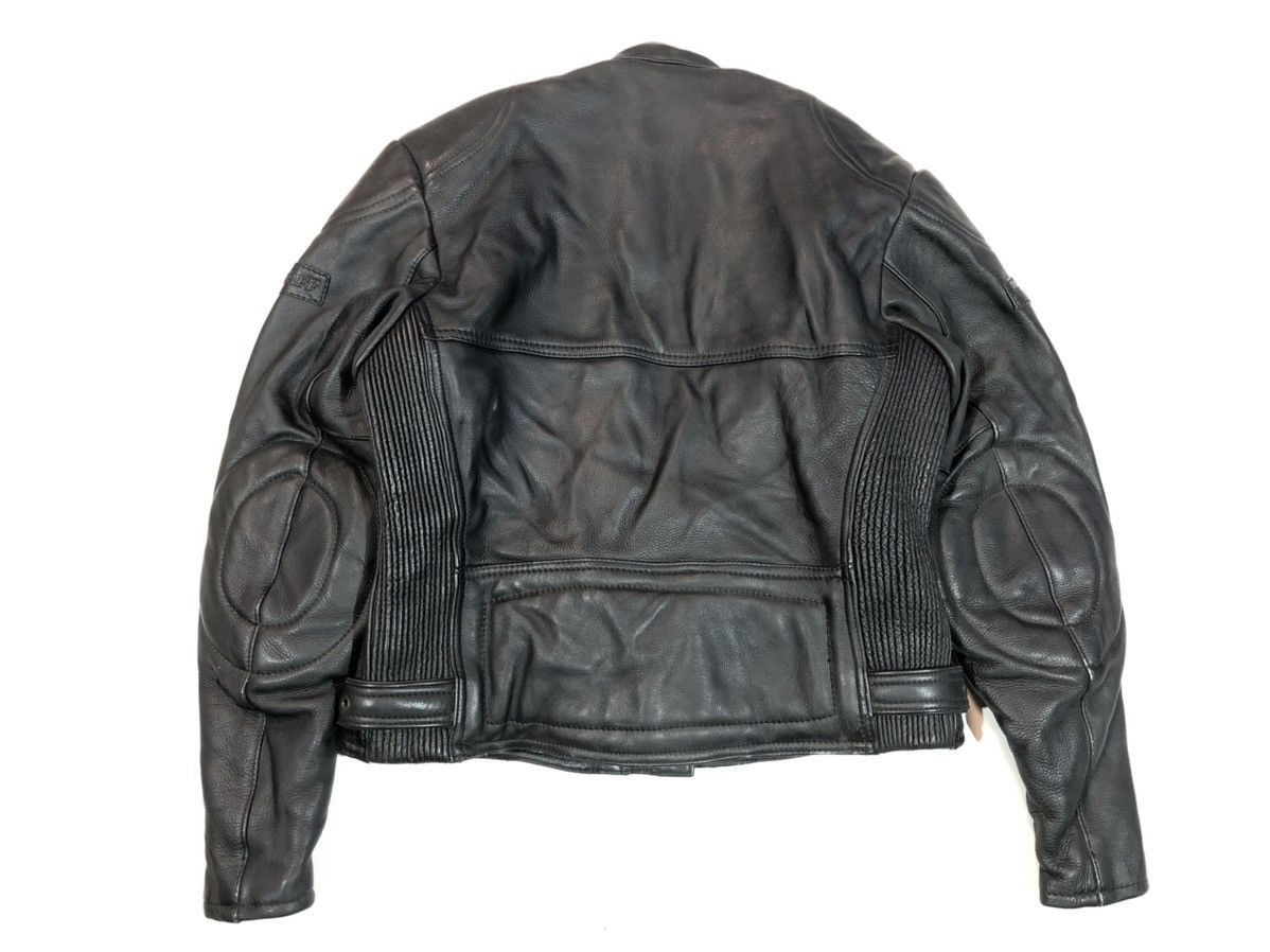 Harley Davidson × Honda × Yamaha Belstaff Motorcycle Leather Jacket Racing Biker Size M / US 6-8 / IT 42-44 - 14 Thumbnail