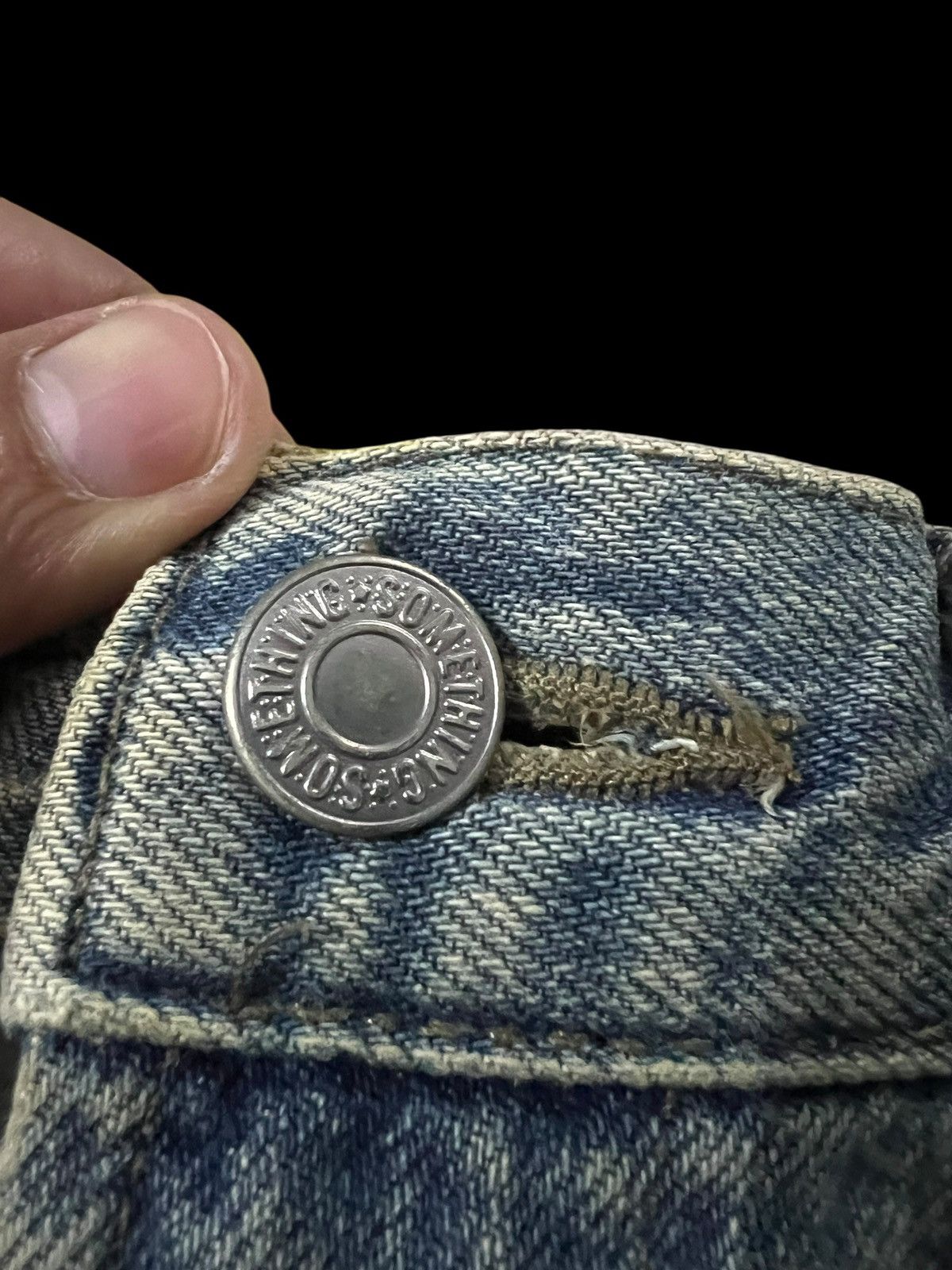 If Six Was Nine Flare Jean Vintage Edwin Something Mud Wash Jean Size US 28 / EU 44 - 10 Thumbnail