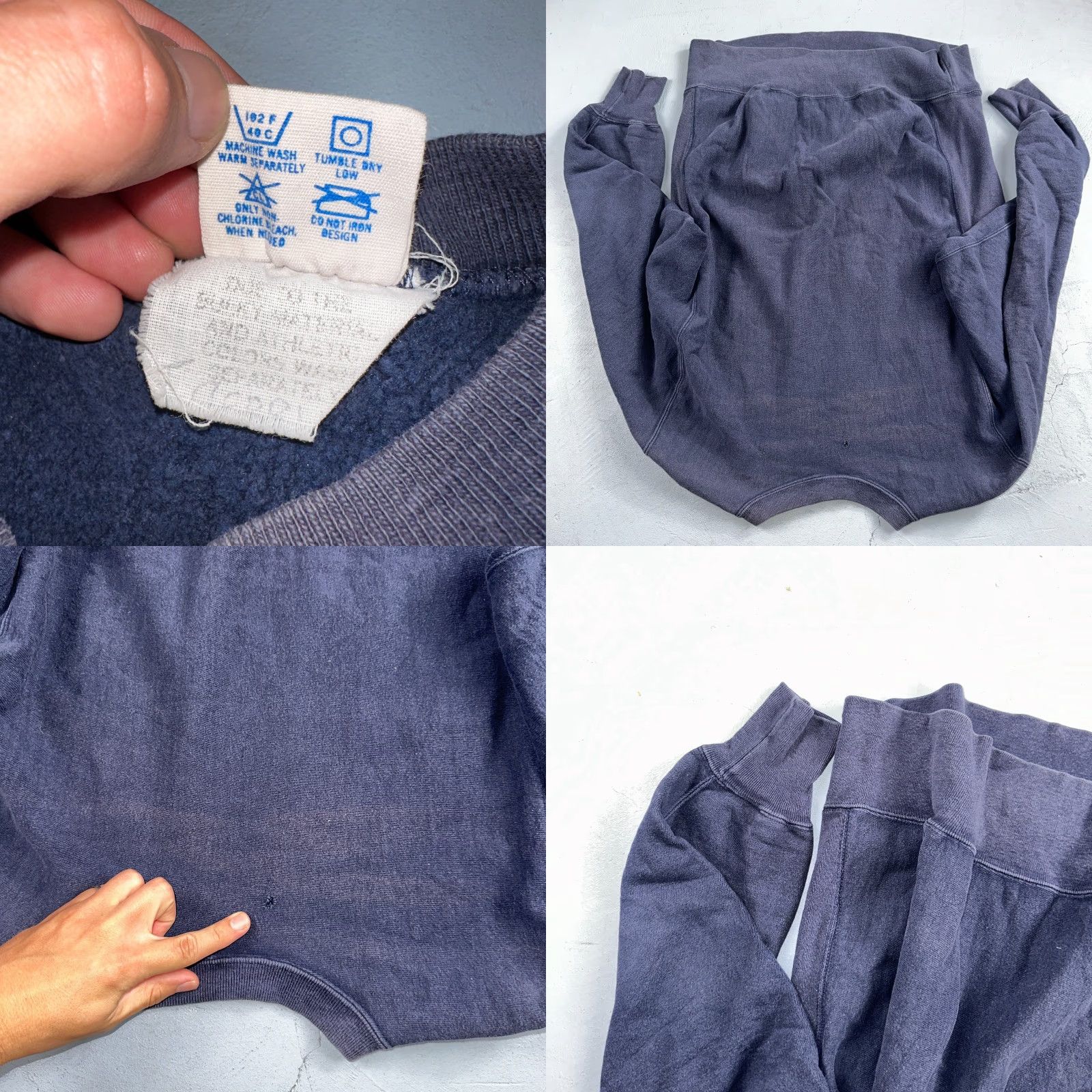 Champion VINTAGE Champion Reverse Weave Crewneck Sweatshirt 80s Blue XL Men USA Sports Size US XL / EU 56 / 4 - 8 Thumbnail