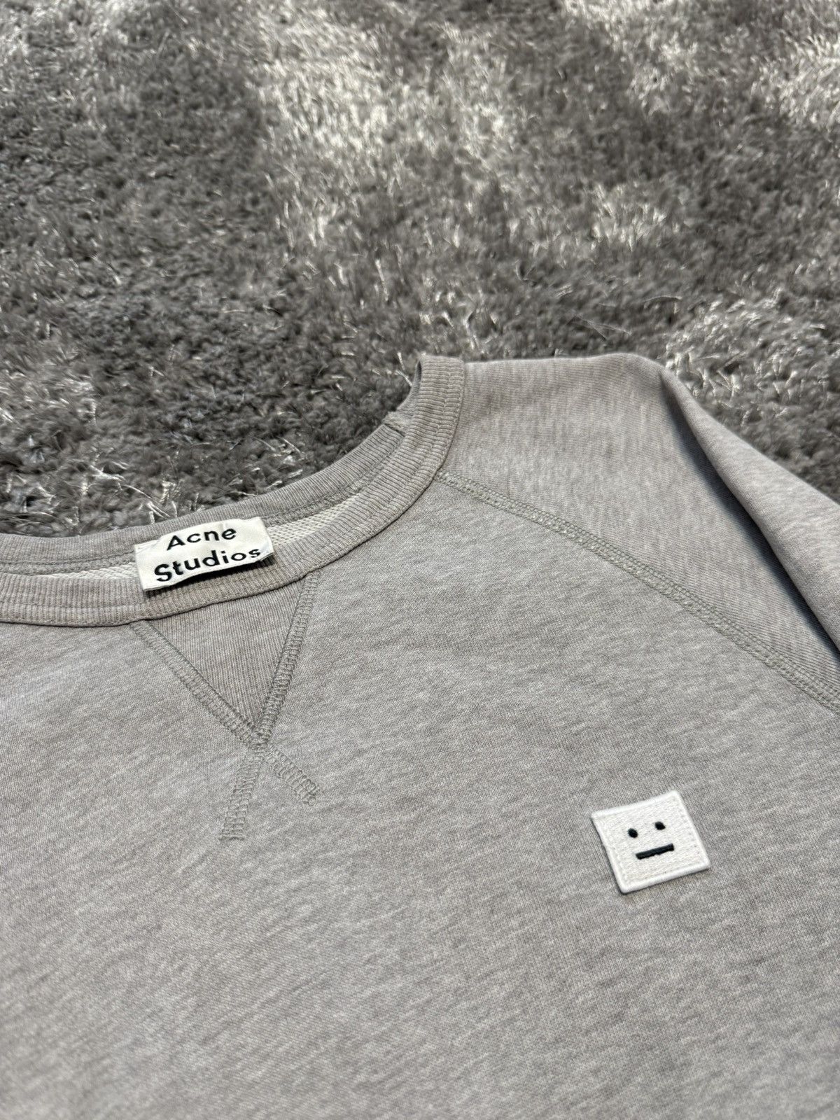 Acne Studios Acne studios face grey sweatshirt Size US M / EU 48-50 / 2 - 2 Thumbnail