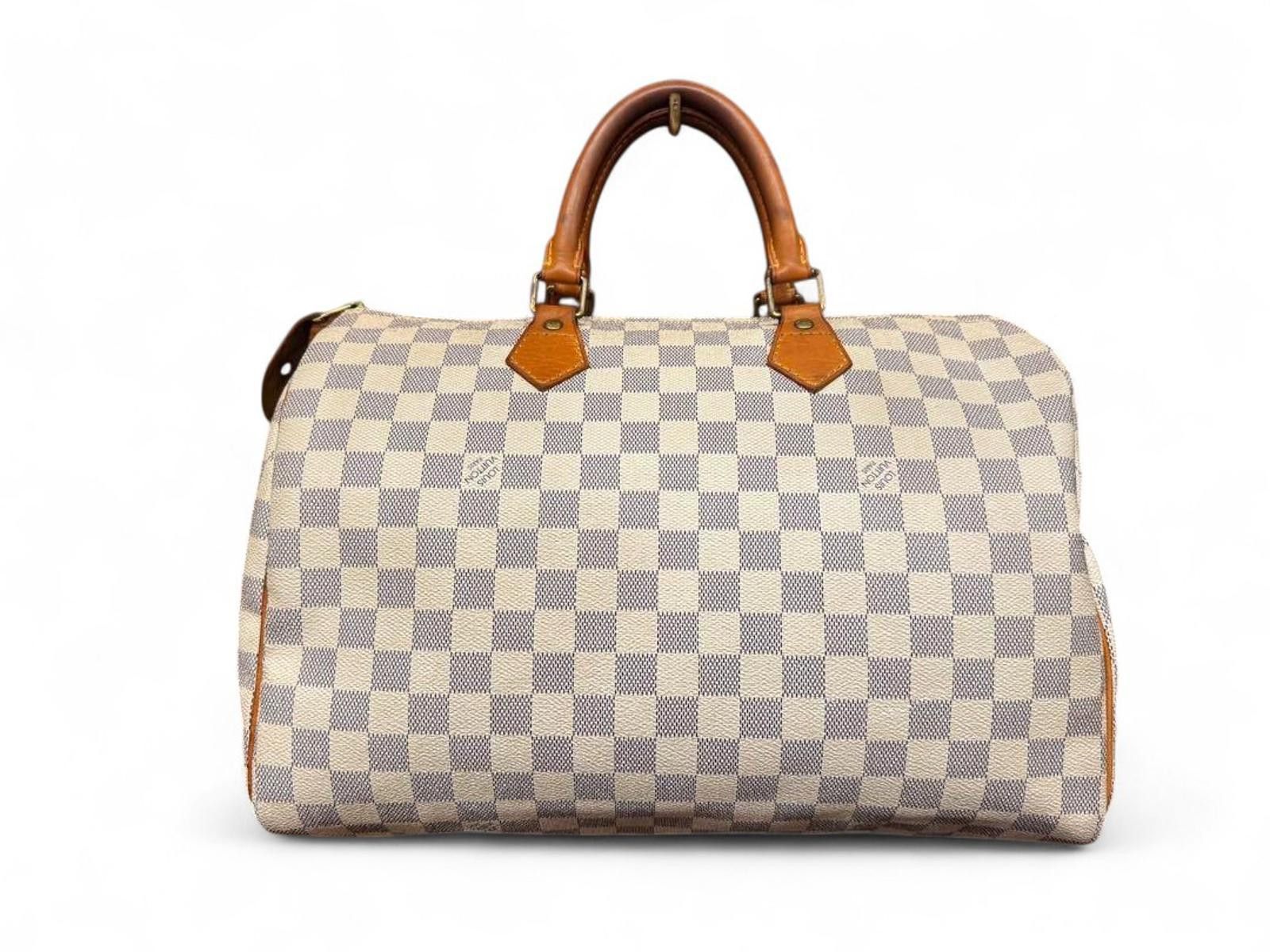 Louis Vuitton Louis Vuitton - Damier Azur Speedy 30 Handbag Size ONE SIZE - 2 Thumbnail