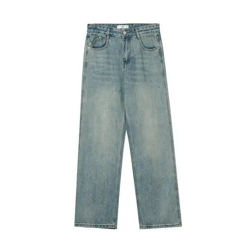 Japanese Brand × Jean Men's street washed distressed loose flared jeans Size US 34 / EU 50 - 1 Thumbnail