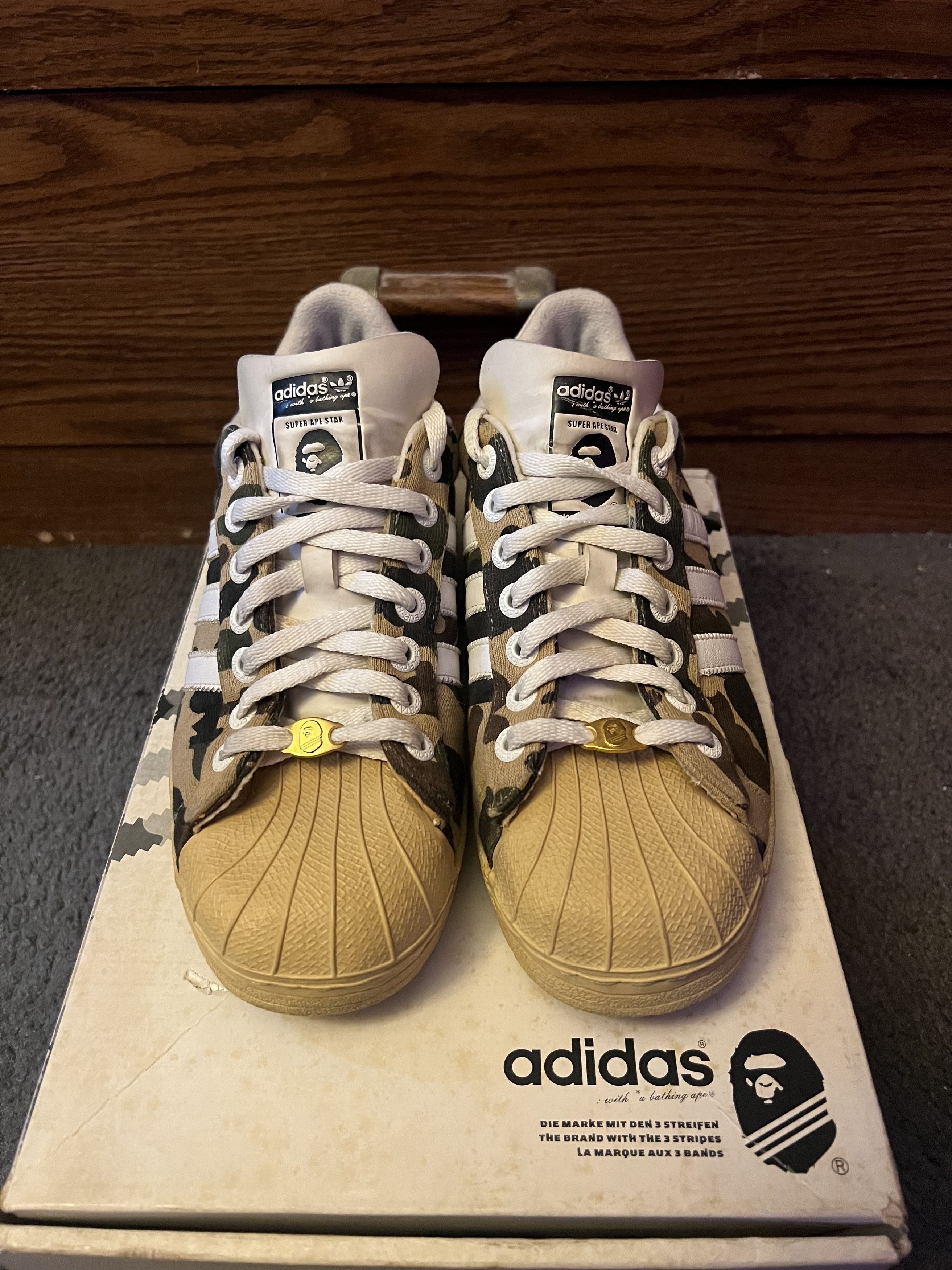 Adidas Adidas x Bape Super Ape Skate Size US 8.5 / EU 41-42 - 2 Thumbnail