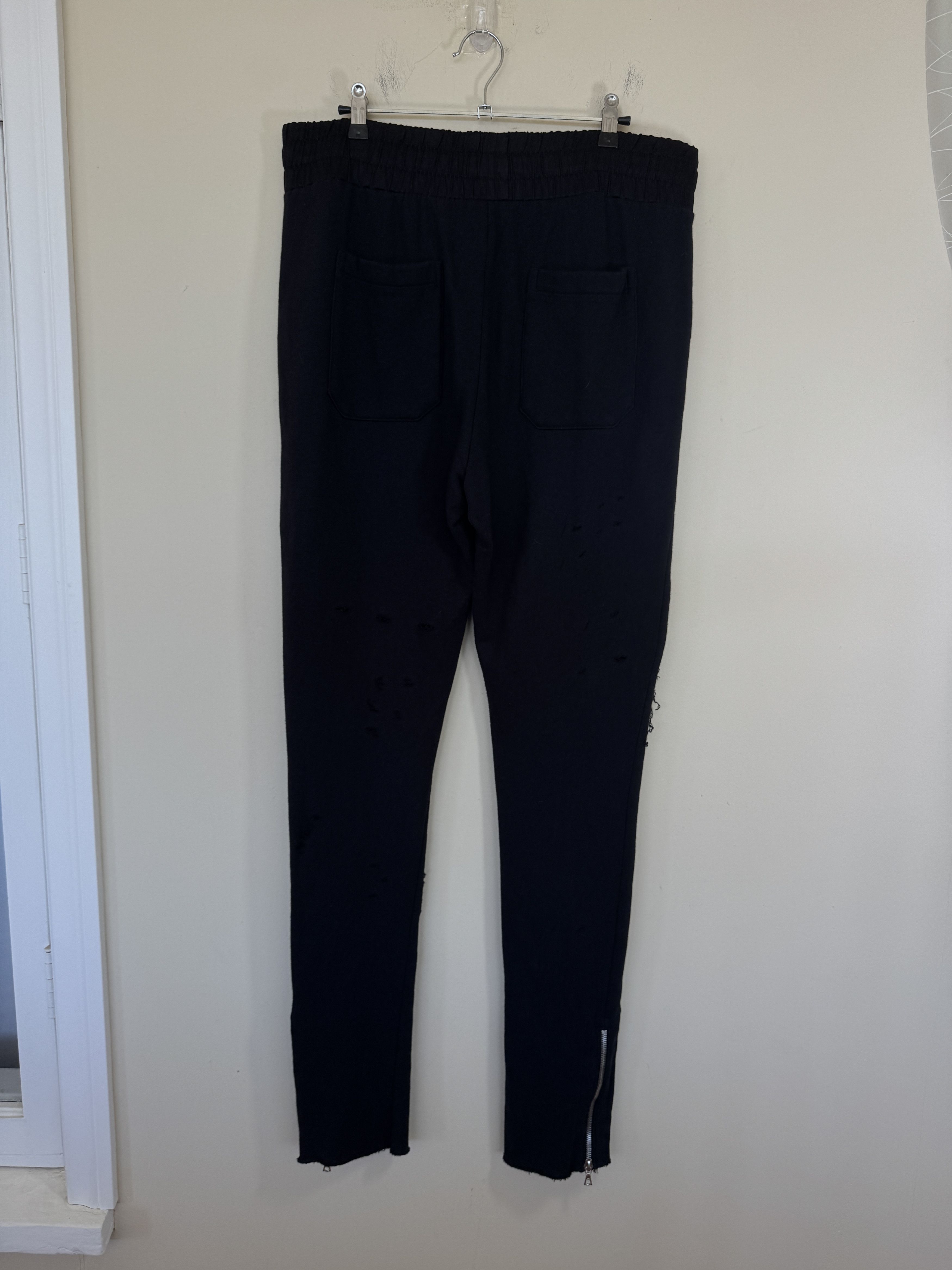 Amiri Amiri Sweatpants With Leather NWT Size US 34 / EU 50 - 2 Thumbnail