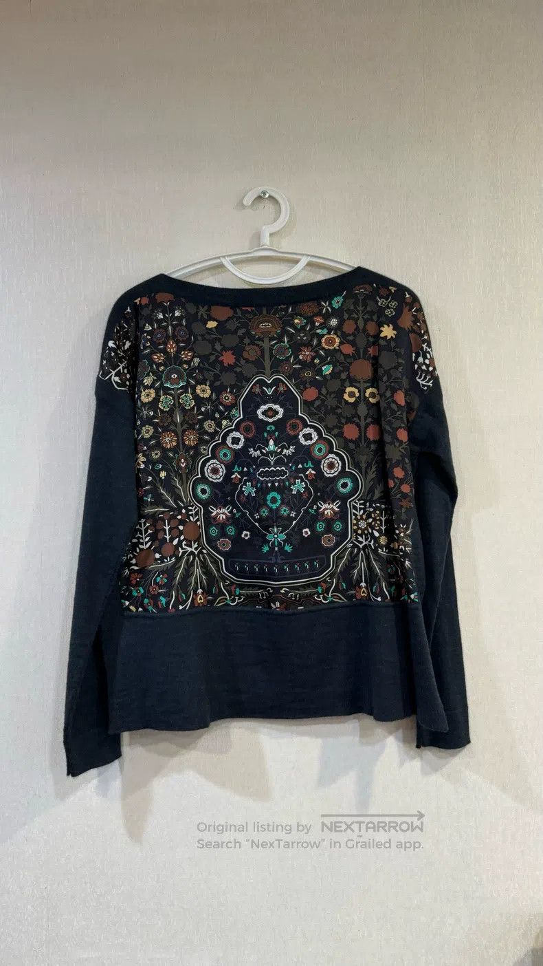 Hermes Hermes Floral Colorful Round Neck Pullover Size XXS / US 00 / IT 34 - 1 Thumbnail