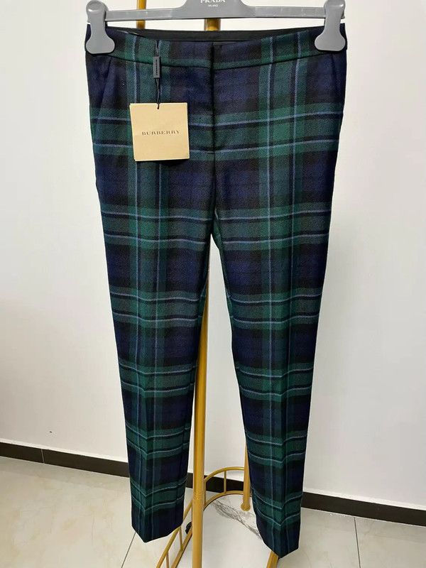 Burberry Burberry Women's L Size Color Blocked Wool Pants Size 30" / US 8 / IT 44 - 1 Thumbnail