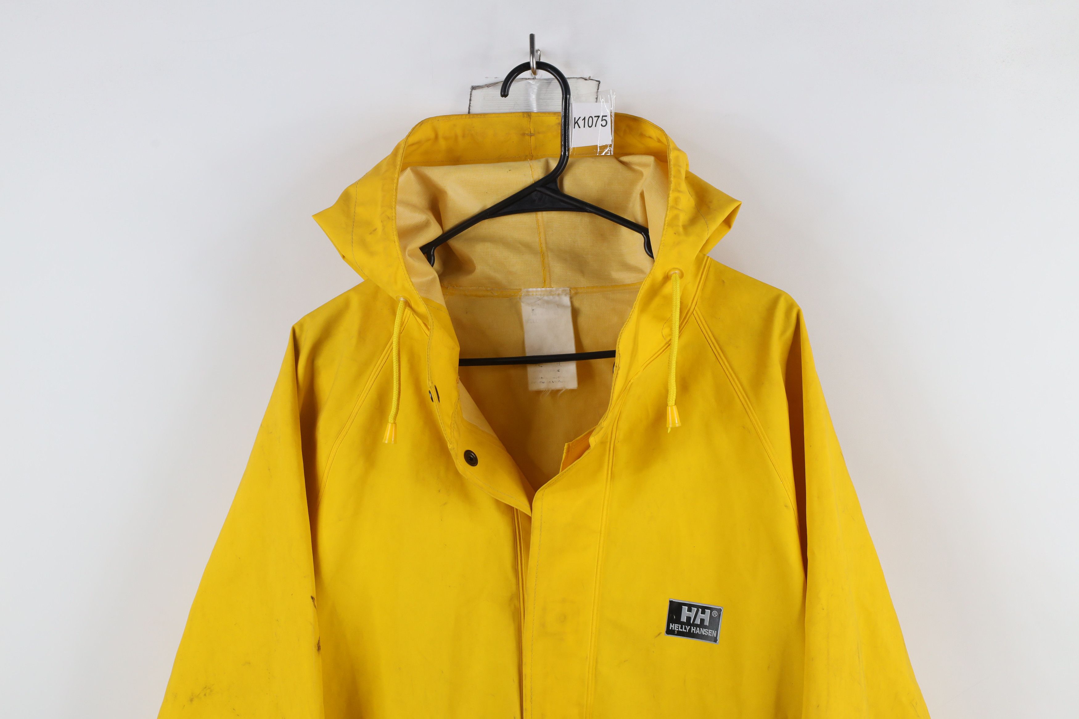 Helly Hansen × Vintage Vintage 90s Helly Hansen Out Waterproof Hooded Rain Jacket Size US XL / EU 56 / 4 - 2 Thumbnail