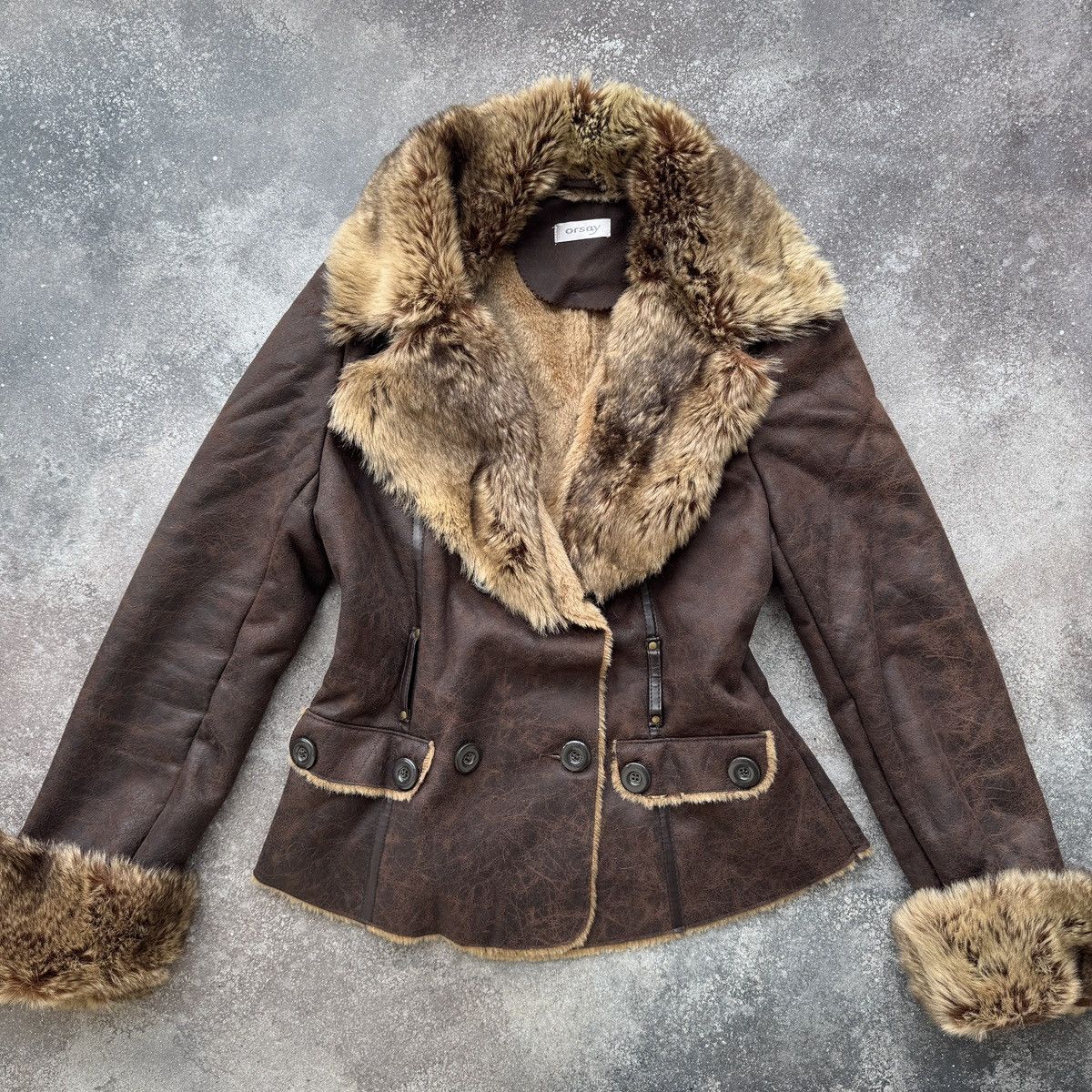 Hysteric Glamour Orsay Y2K Boho Vintage Faux Fur Sheepskin Style Coat Jacket Size M / US 6-8 / IT 42-44 - 1 Thumbnail