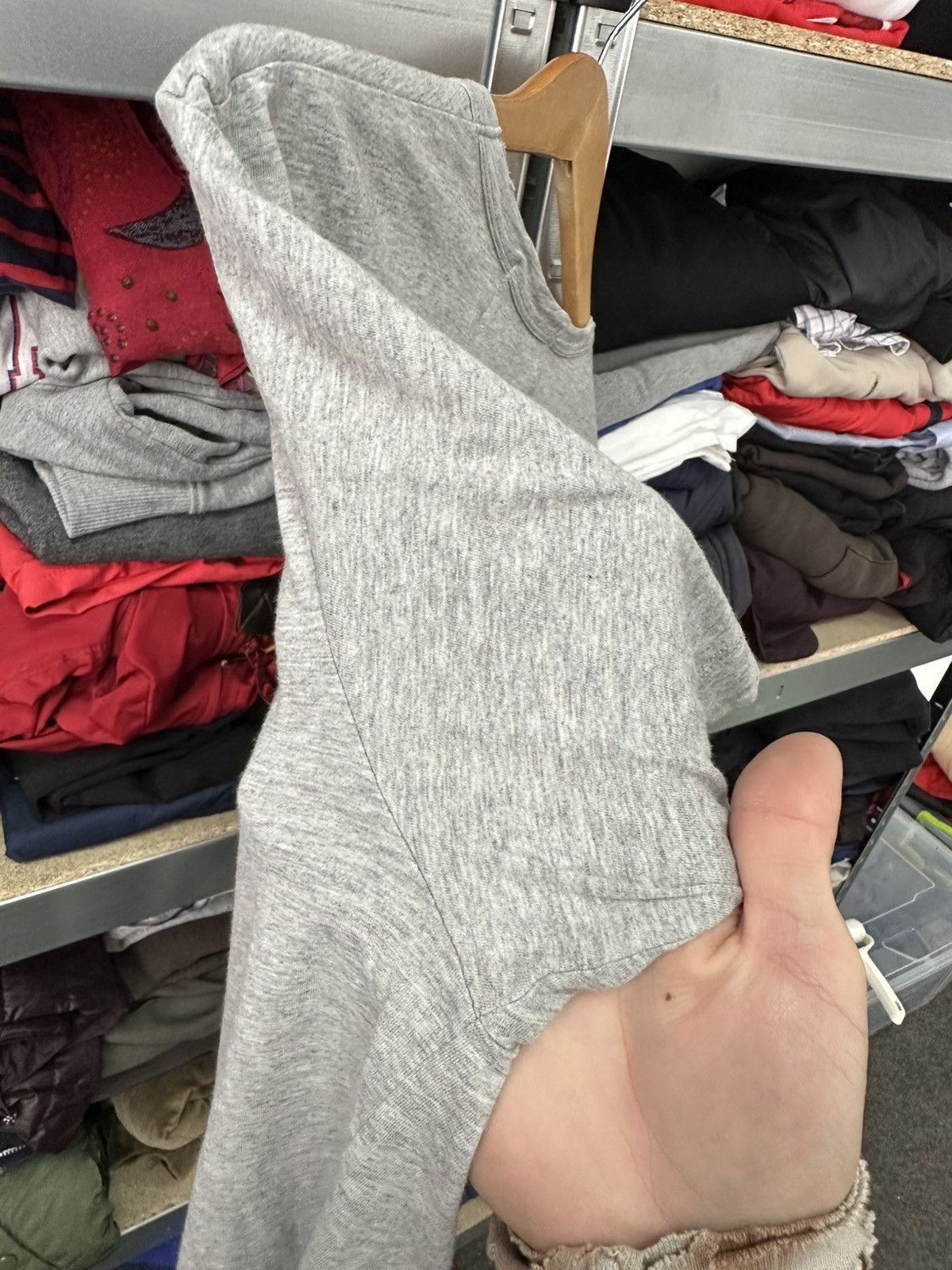 Comme des Garcons SHIRT Comme Des Garçons Shirt Grey T-Shirt Basic Japan Junya Tee Size US L / EU 52-54 / 3 - 16 Thumbnail