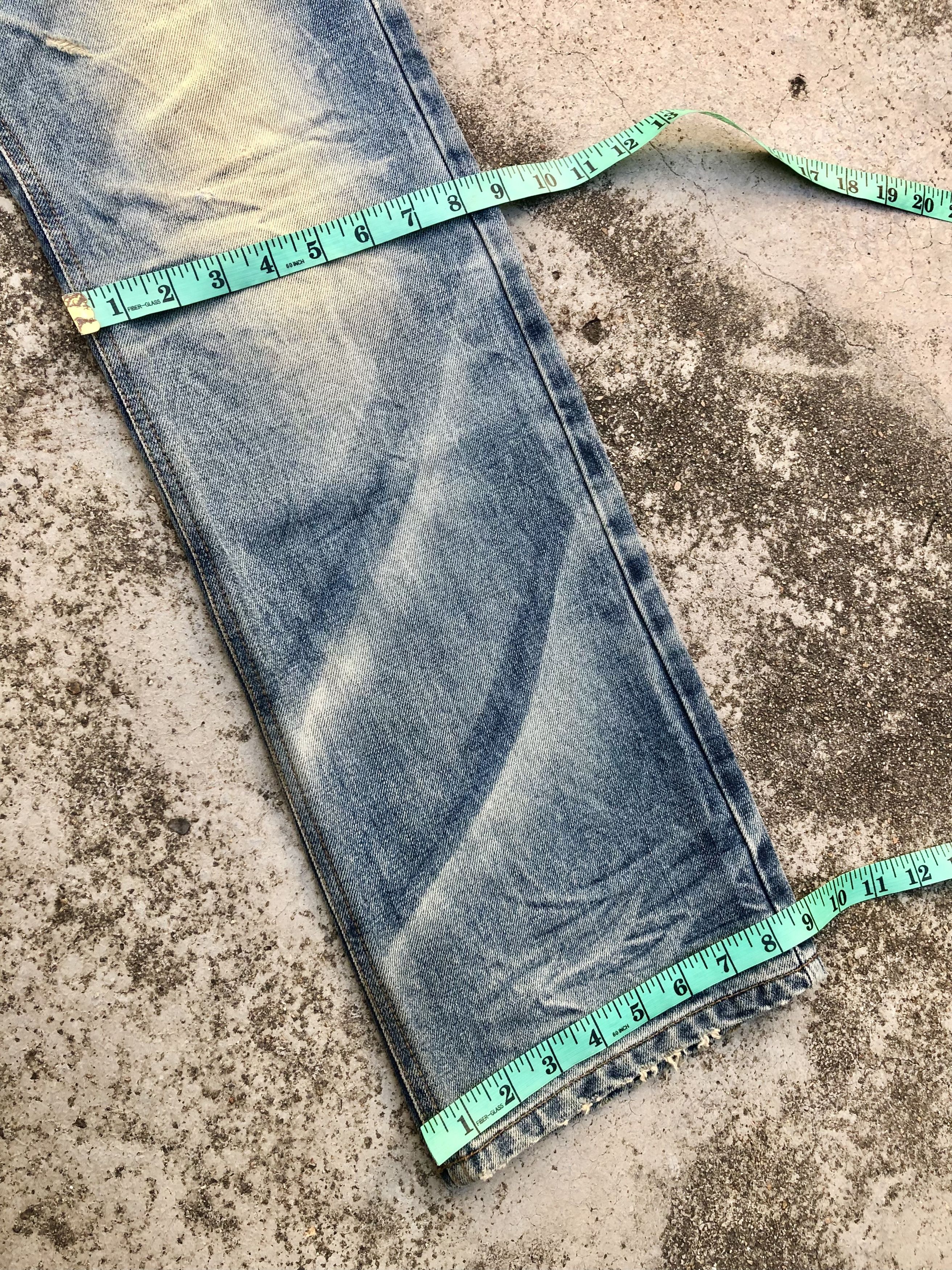 Japanese Brand WASHED BLUE DENIM BY IMP Size US 33 - 8 Thumbnail
