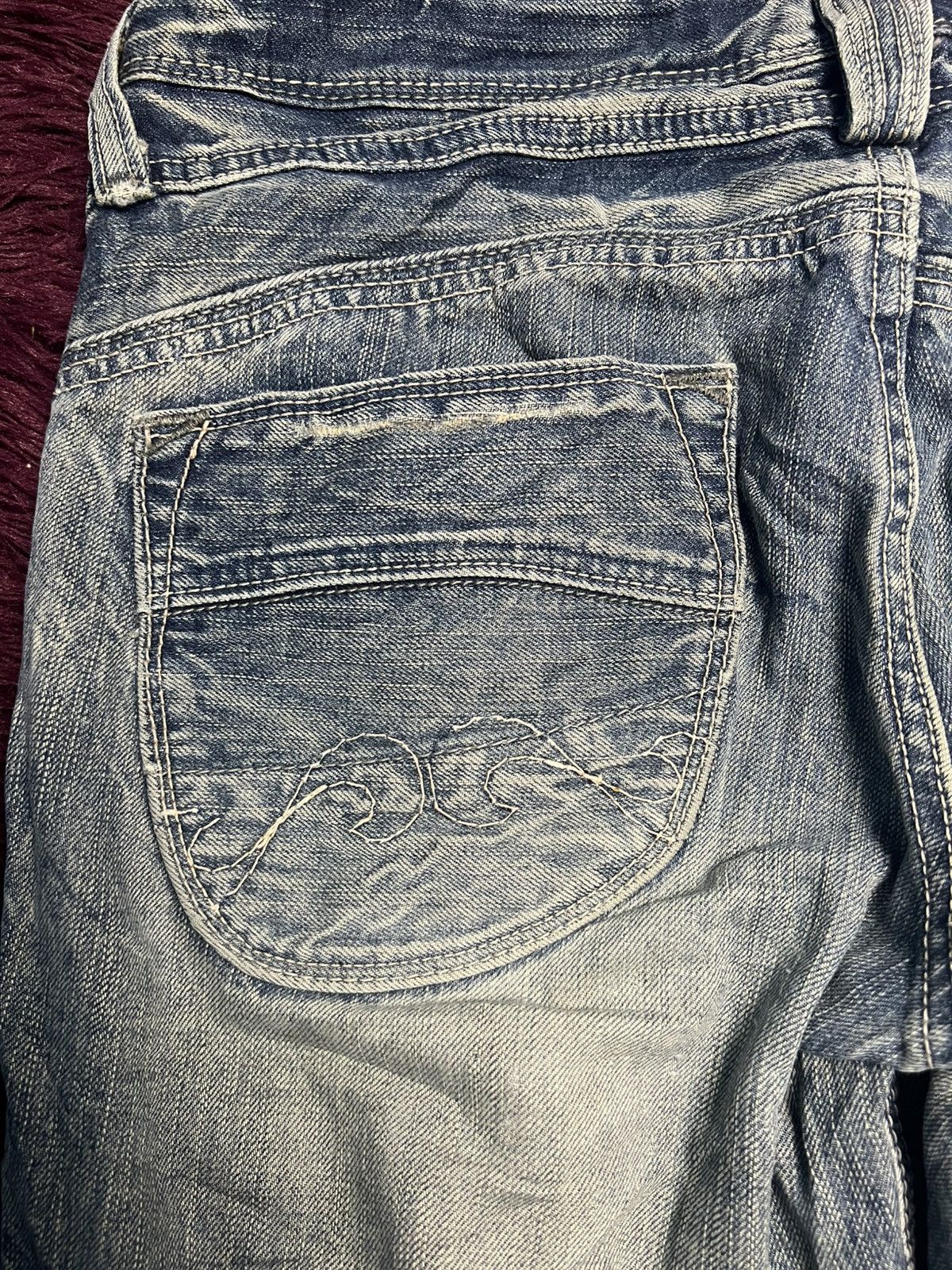 Big John VTG Brappers Japanese Denim Lady Vintage Flare Jeans Y2K(47) Size 32" / US 10 / IT 46 - 11 Thumbnail
