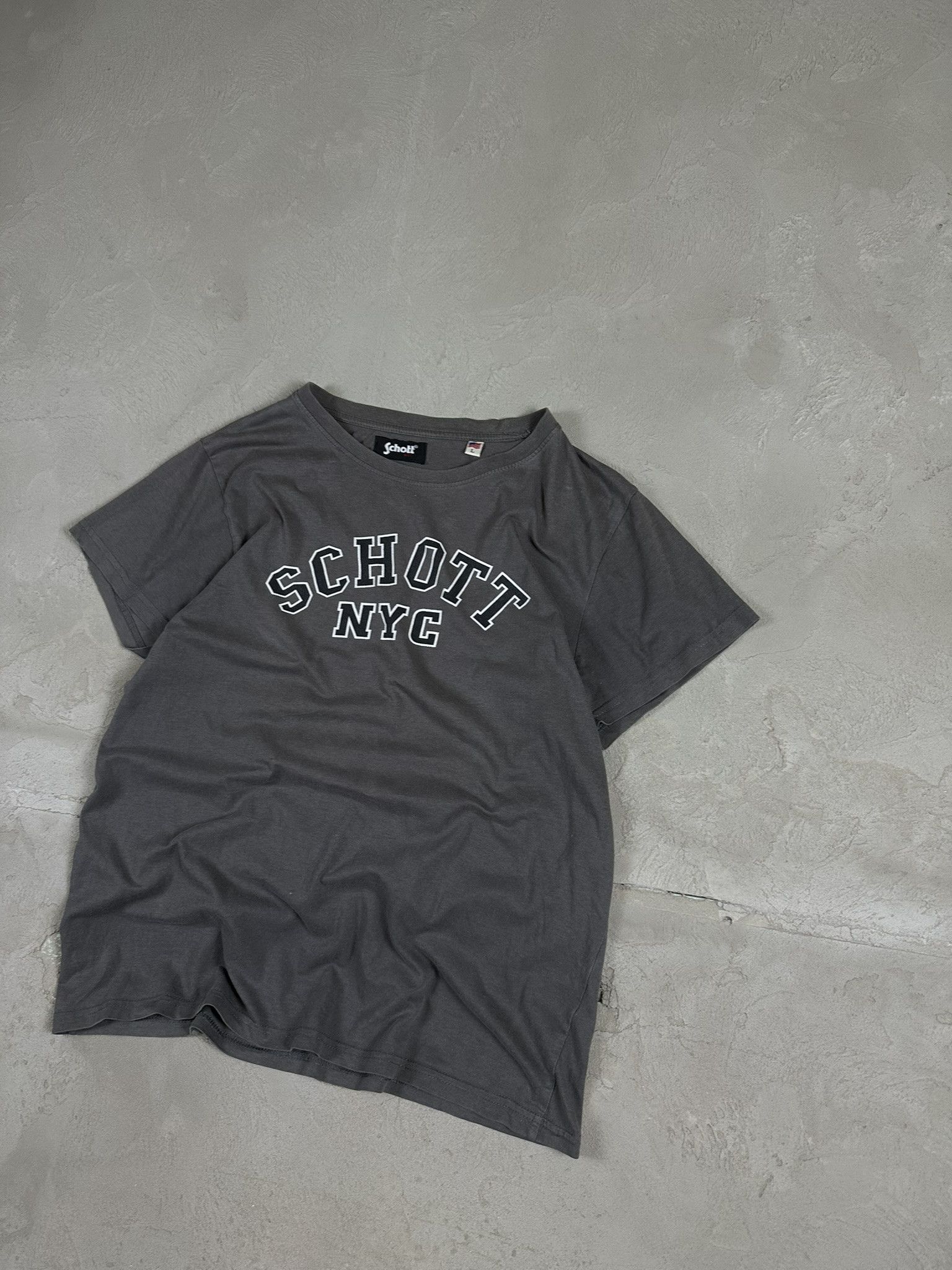 Schott × Vintage Vintage Y2k Schott Spellout Military T-shirt Size US L / EU 52-54 / 3 - 3 Thumbnail