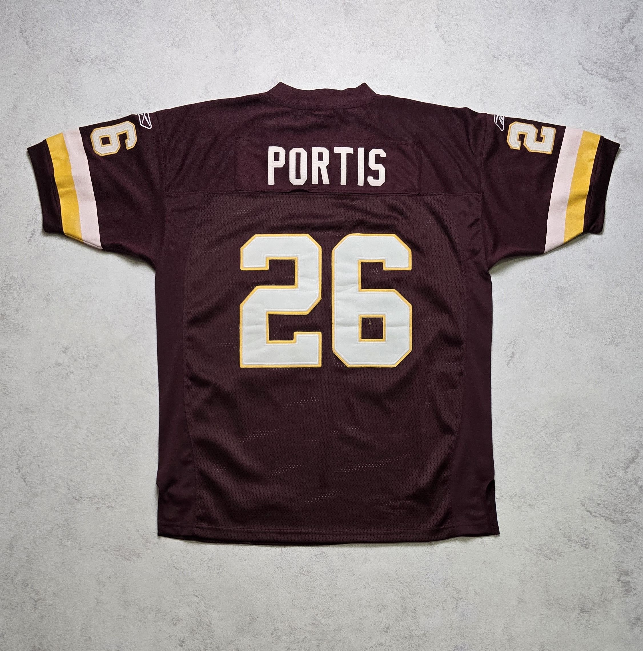 Reebok Washington Redskins #26 Clinton Portis NFL Jersey Sewn Size US L / EU 52-54 / 3 - 3 Thumbnail