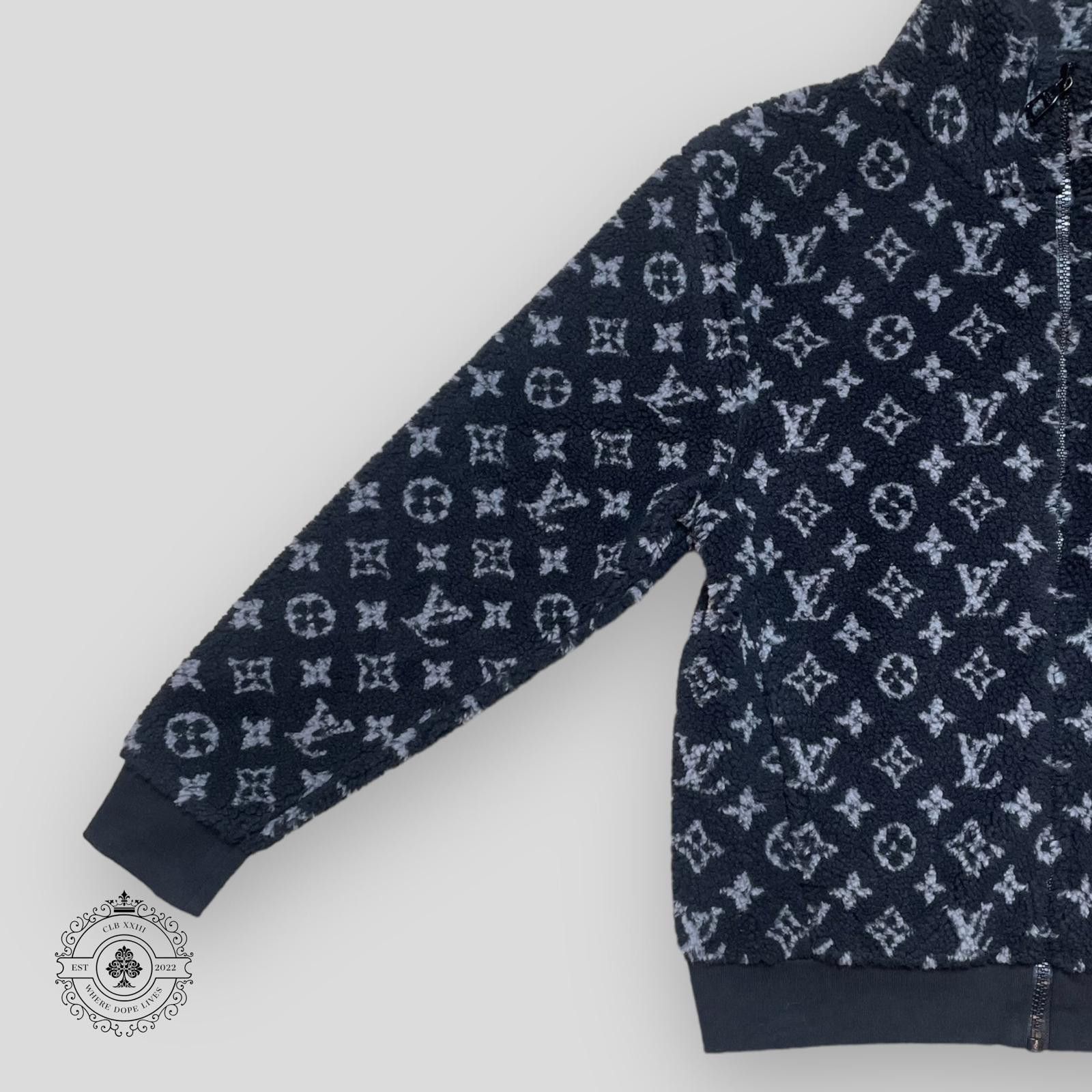Louis Vuitton Louis Vuitton Monogram Fleece Jacket in Black Size US XL / EU 56 / 4 - 2 Thumbnail