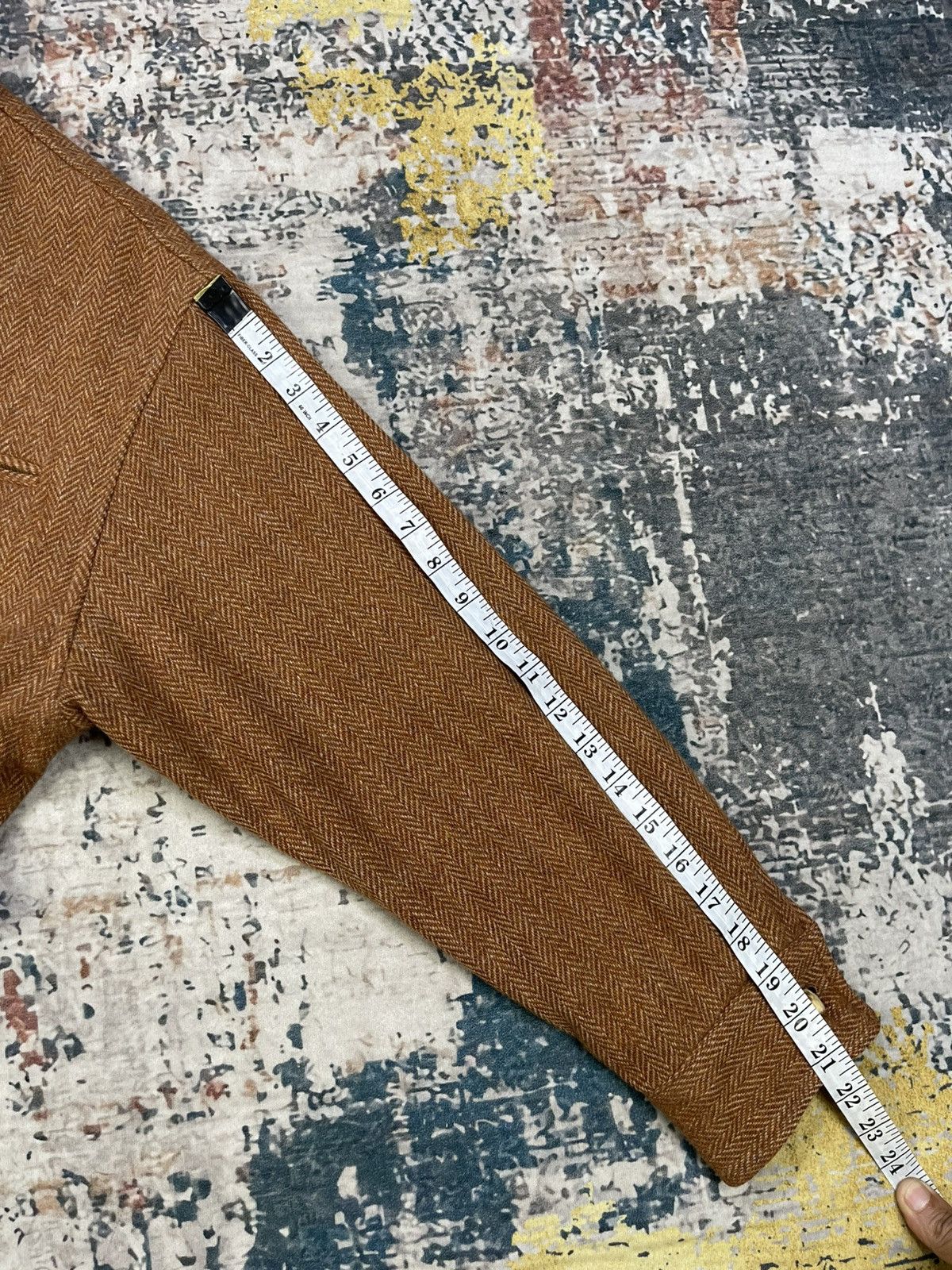 Polo Ralph Lauren Ralph Lauren Herringbone Tweed Half Cinch Equastrian Jacket Size L / US 10 / IT 46 - 15 Thumbnail