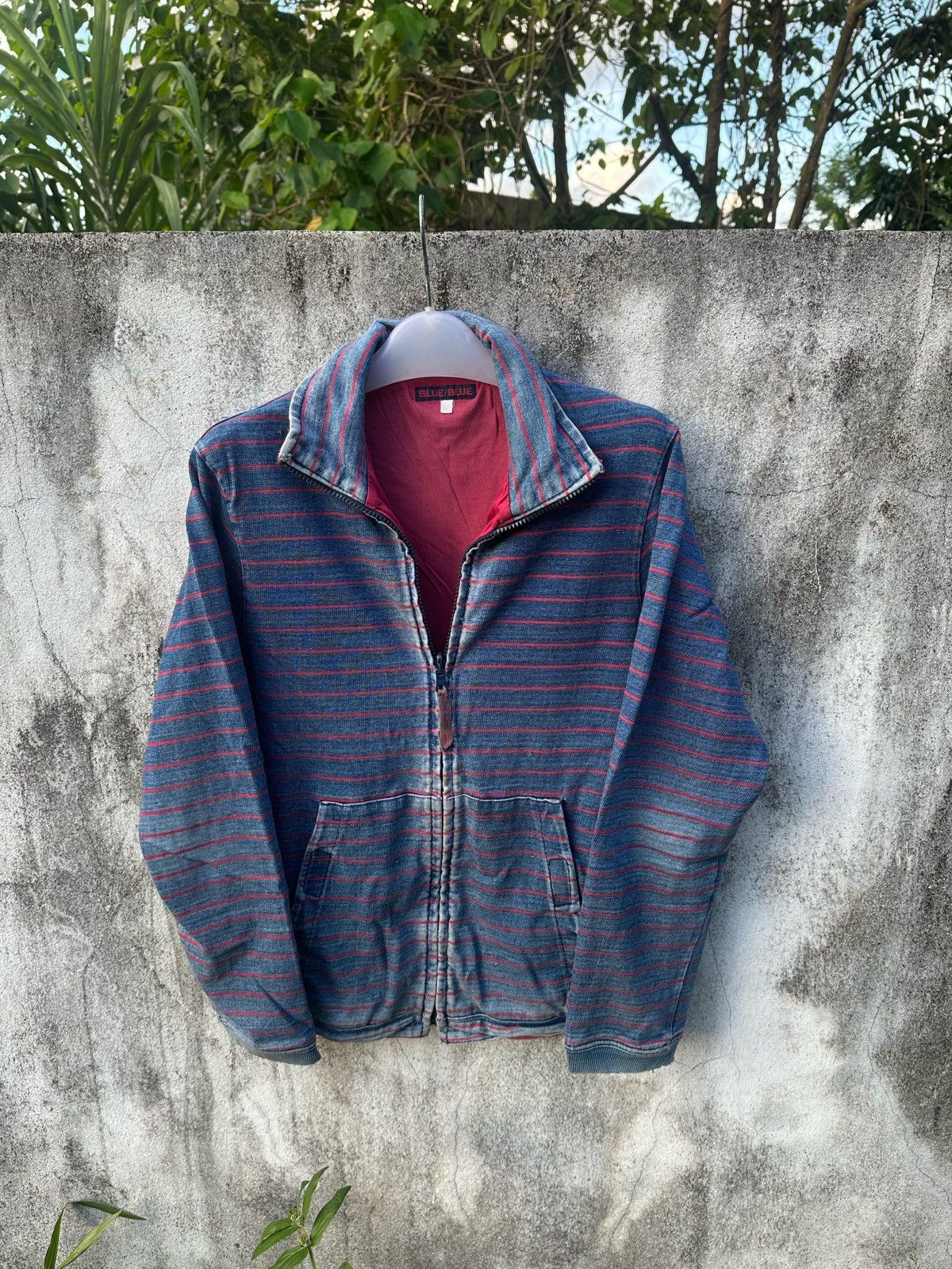 Blue Blue Japan Blue blue stripes zipper jacket Size US M / EU 48-50 / 2 - 1 Thumbnail