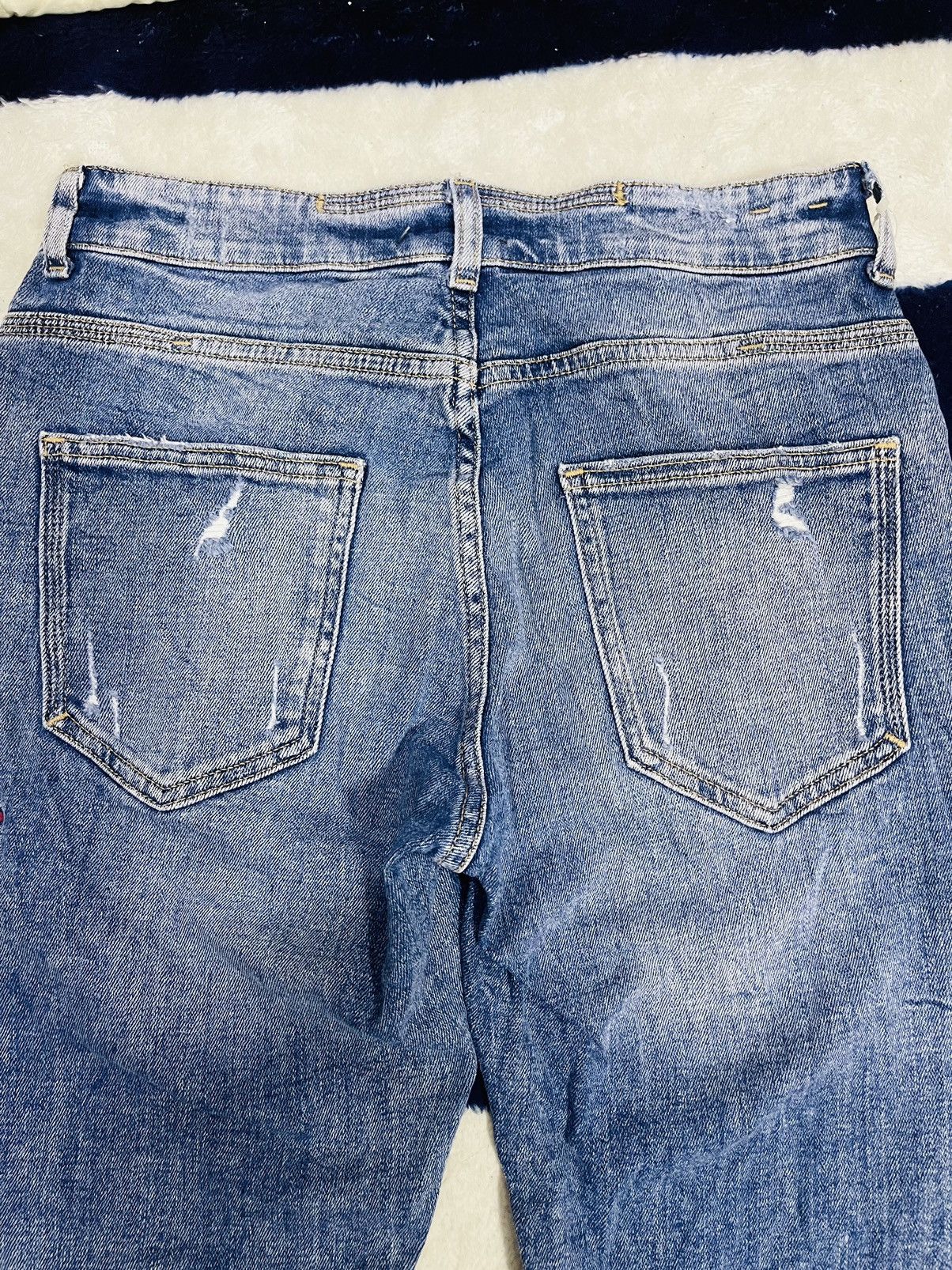 Zara Distressed Zara Man Jeans (11) Size US 28 / EU 44 - 5 Thumbnail