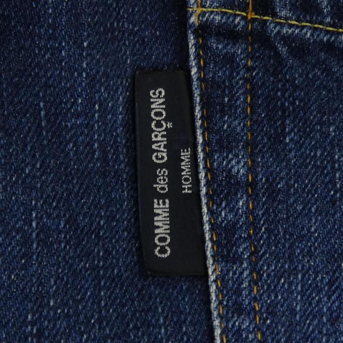 Comme des Garcons Homme Denim Jeans Straight Cut Zipper Full Length Blue Size US 34 / EU 50 - 4 Thumbnail