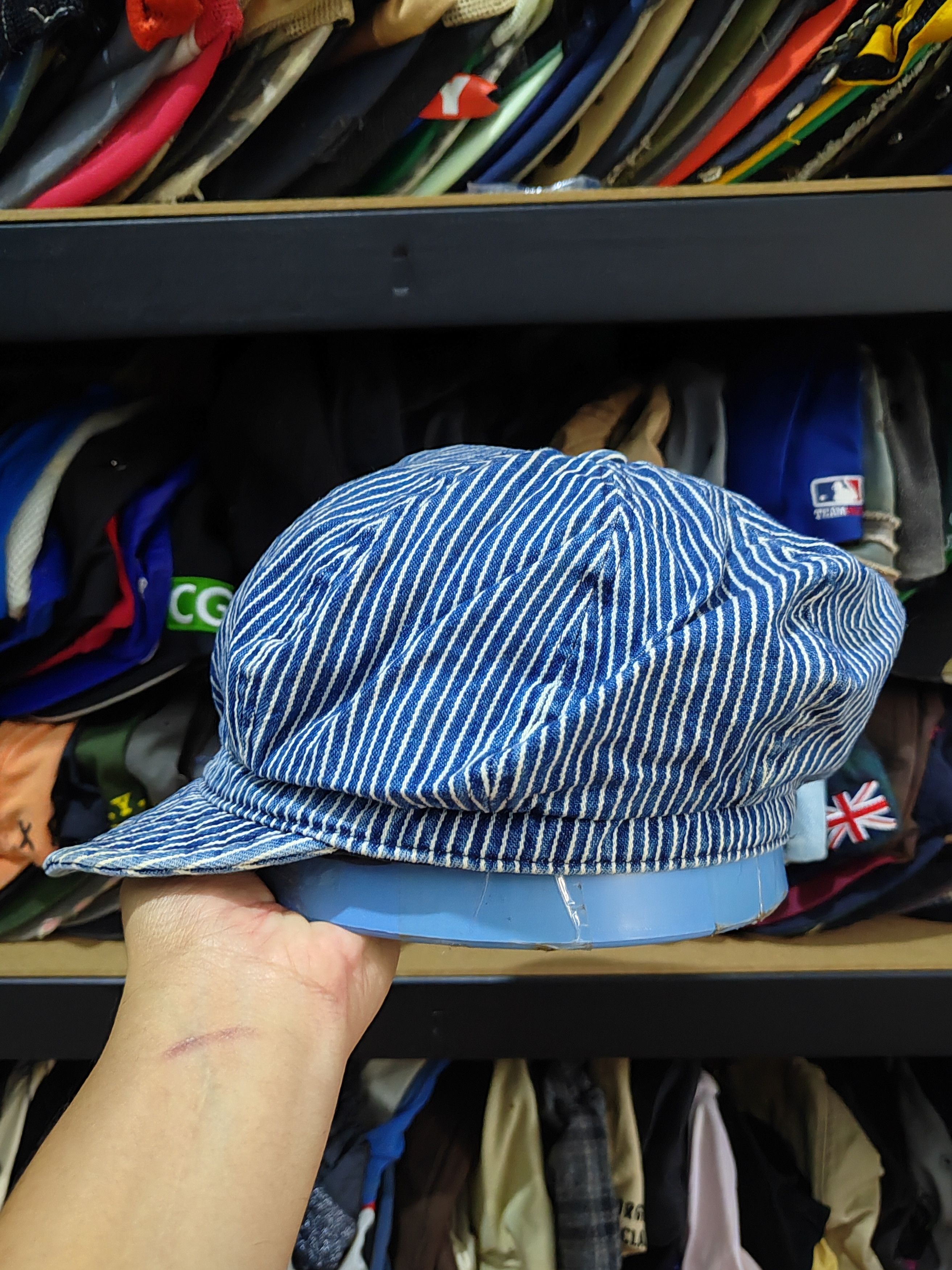 Japanese Brand Vintage Hickory Style Cap Hat Size ONE SIZE - 4 Thumbnail