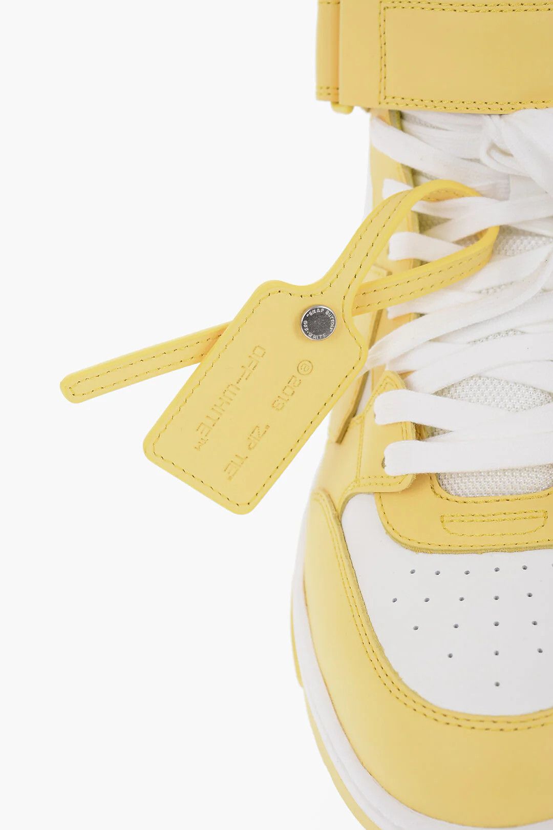 Off-White og1mm0426 Leather Lace-Up Sneakers in Yellow Size US 6 / EU 39 - 4 Thumbnail
