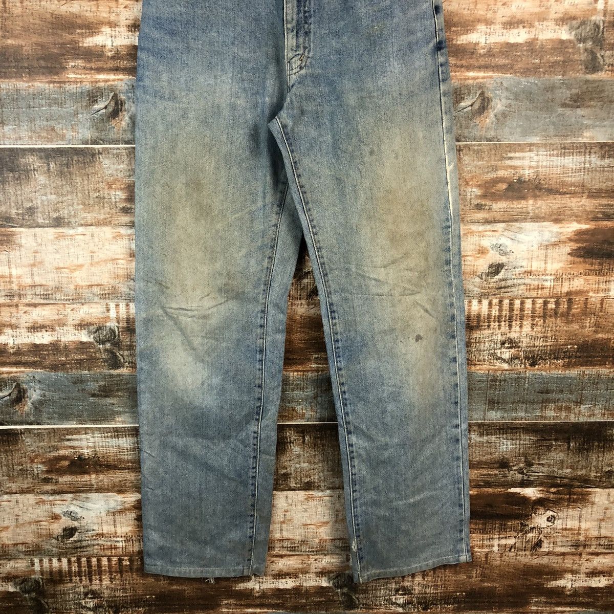 Japanese Brand DL BobSon Vintage faded ripped Blue Denim Pants #C207 Size US 30 / EU 46 - 3 Thumbnail