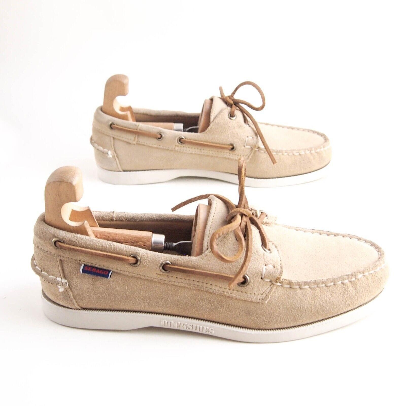 Sebago Sebago DockSides Boat Shoes Beige Suede Mens EU 42.5 US 9 R Size US 9 / EU 42 - 4 Thumbnail