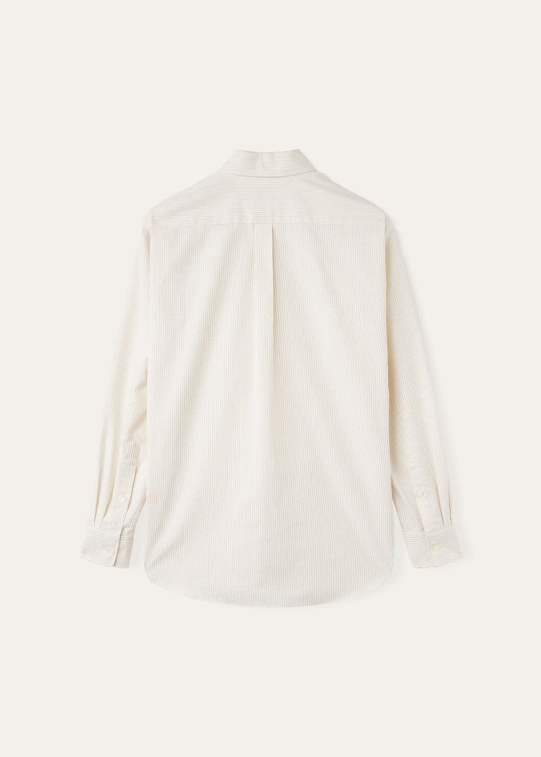 Loro Piana o1w1db10725 FAΟ7556 Elia Cotton Shirt in Off White Size US XL / EU 56 / 4 - 5 Thumbnail