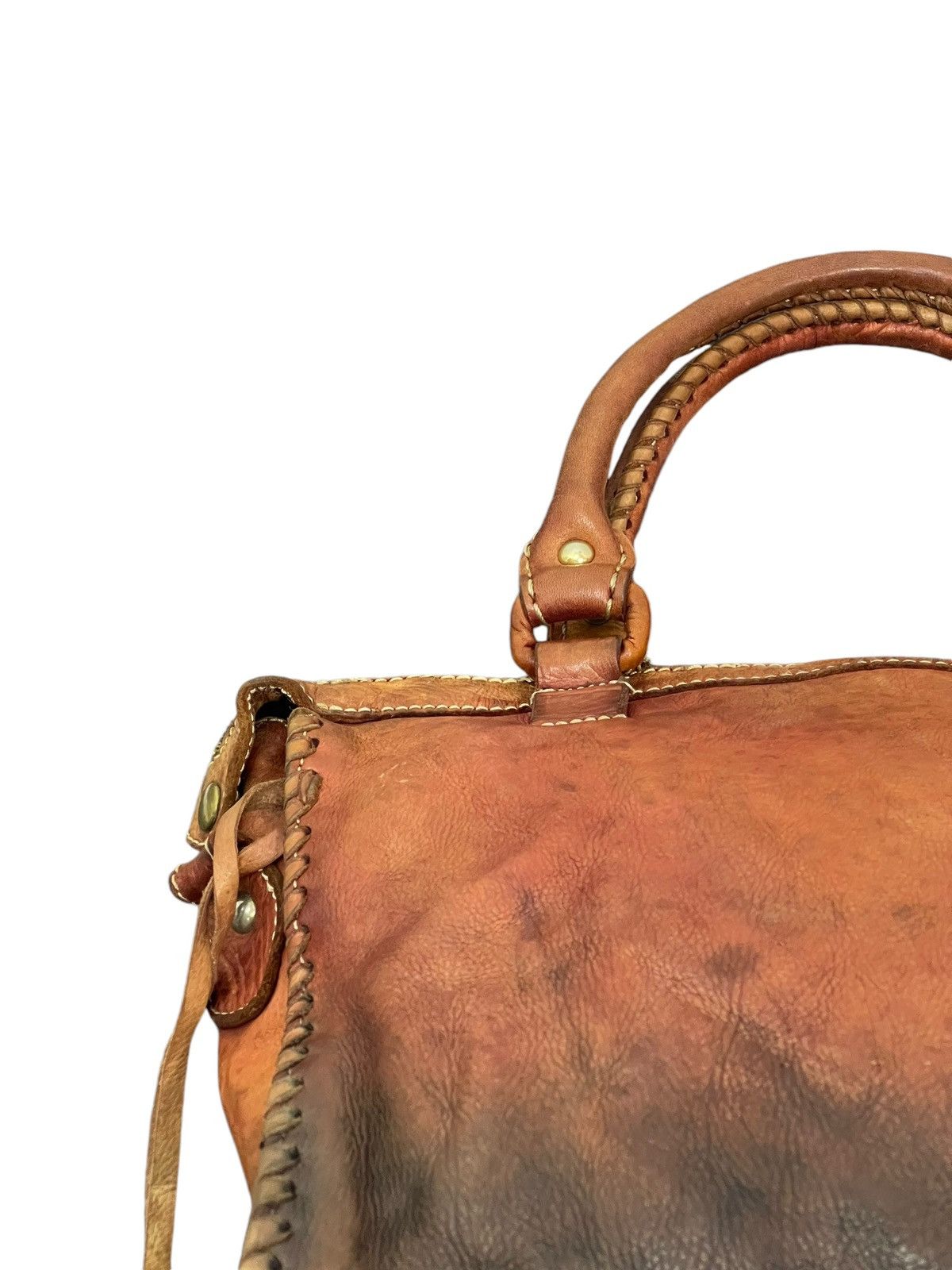 Japanese Brand Full Leather Robita Japan Tote Bag 5🟩 Size ONE SIZE - 16 Thumbnail