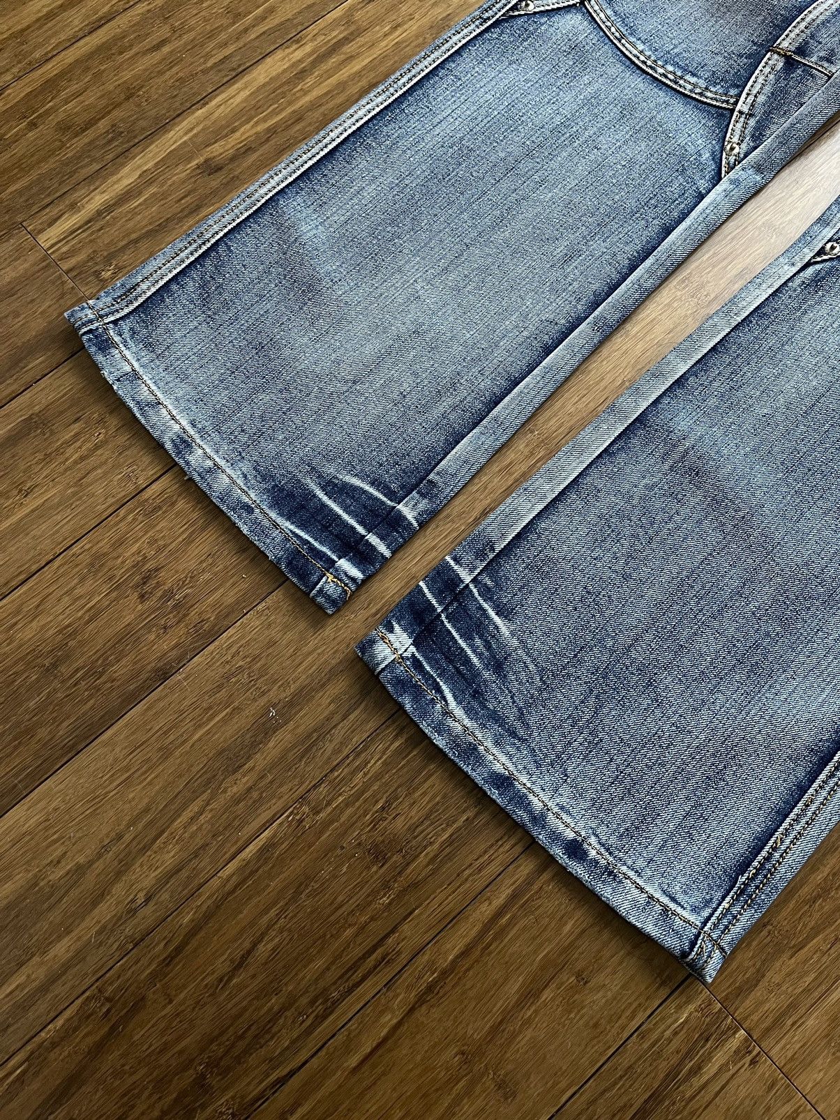 Japanese Brand VINTAGE WIDE LEG JEANS Y2K Size US 33 - 6 Thumbnail