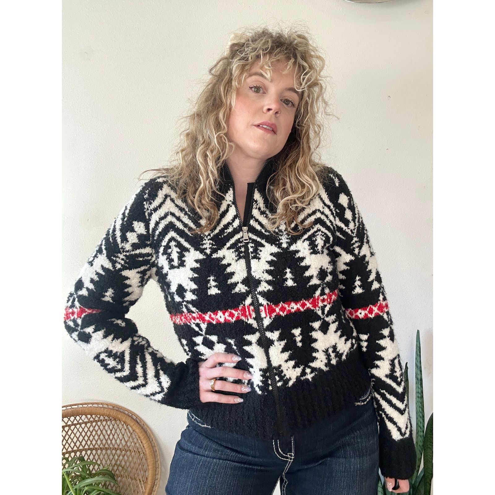 Lauren Ralph Lauren Lauren Ralph Lauren Geometric Zip Ski Sweater XL Size XL / US 12-14 / IT 48-50 - 1 Thumbnail