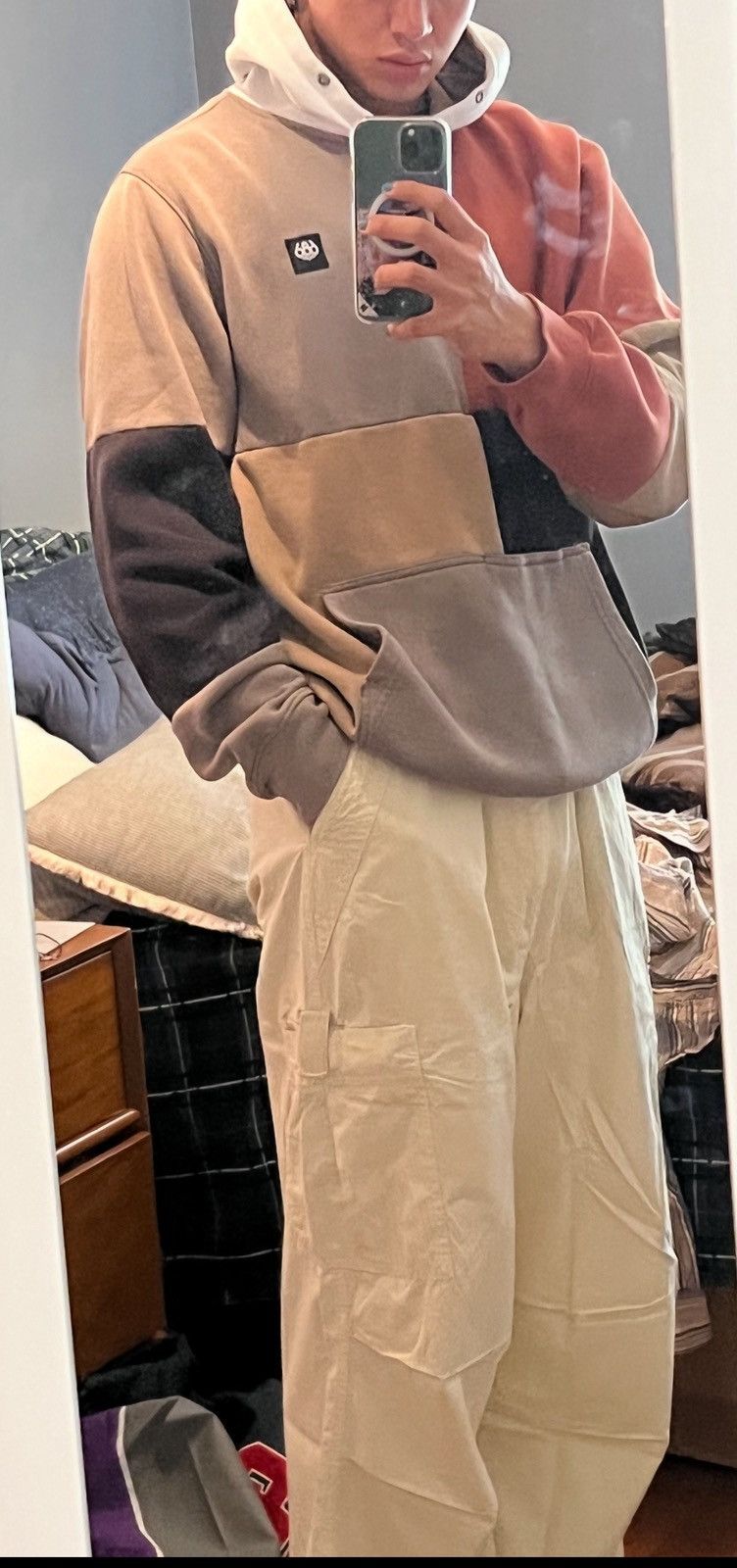 686 beige patchwork hoodie by 686 Size US L / EU 52-54 / 3 - 4 Thumbnail