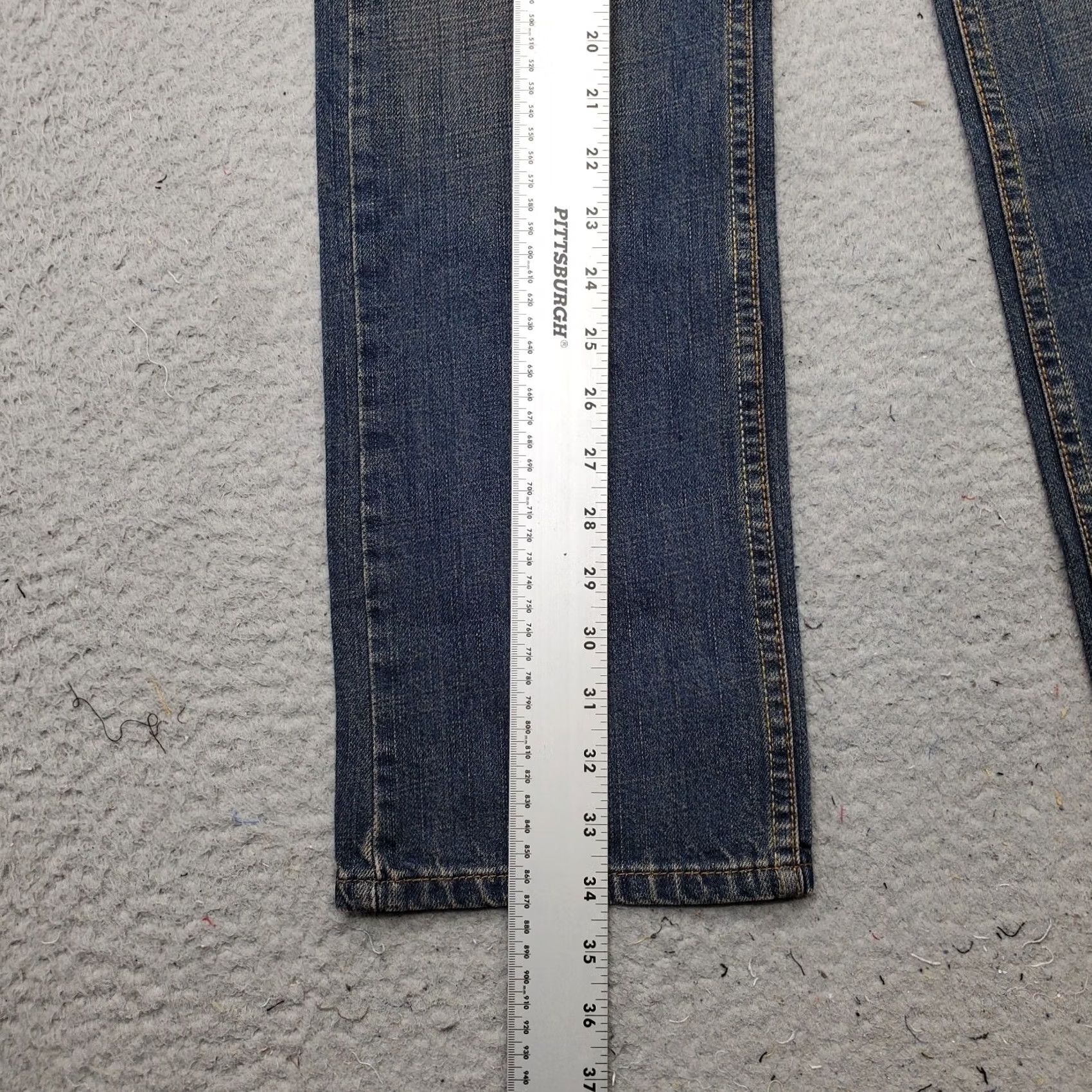 Levi's Levi's Womens 12 Blue Easy Fit Adjustable Waist Premium Comfort Straight Jeans Size 34" / US 12 / IT 48 - 3 Thumbnail