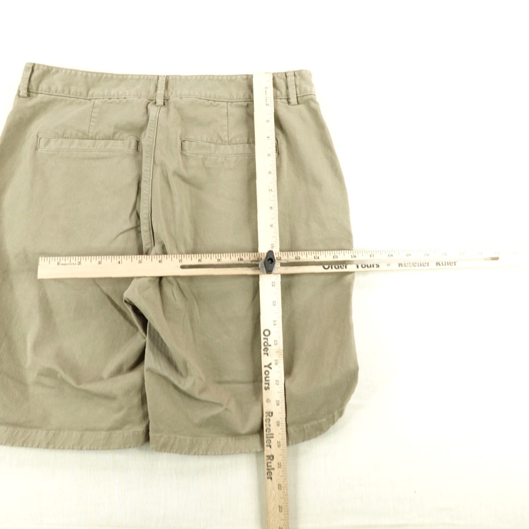 Flint And Tinder Flint And Tinder Shorts Mens 33 Khaki Beige Canvas Chino Flex Work Pockets Stretch Inseam 9in Casual Size US 36 / EU 52 - 6 Thumbnail